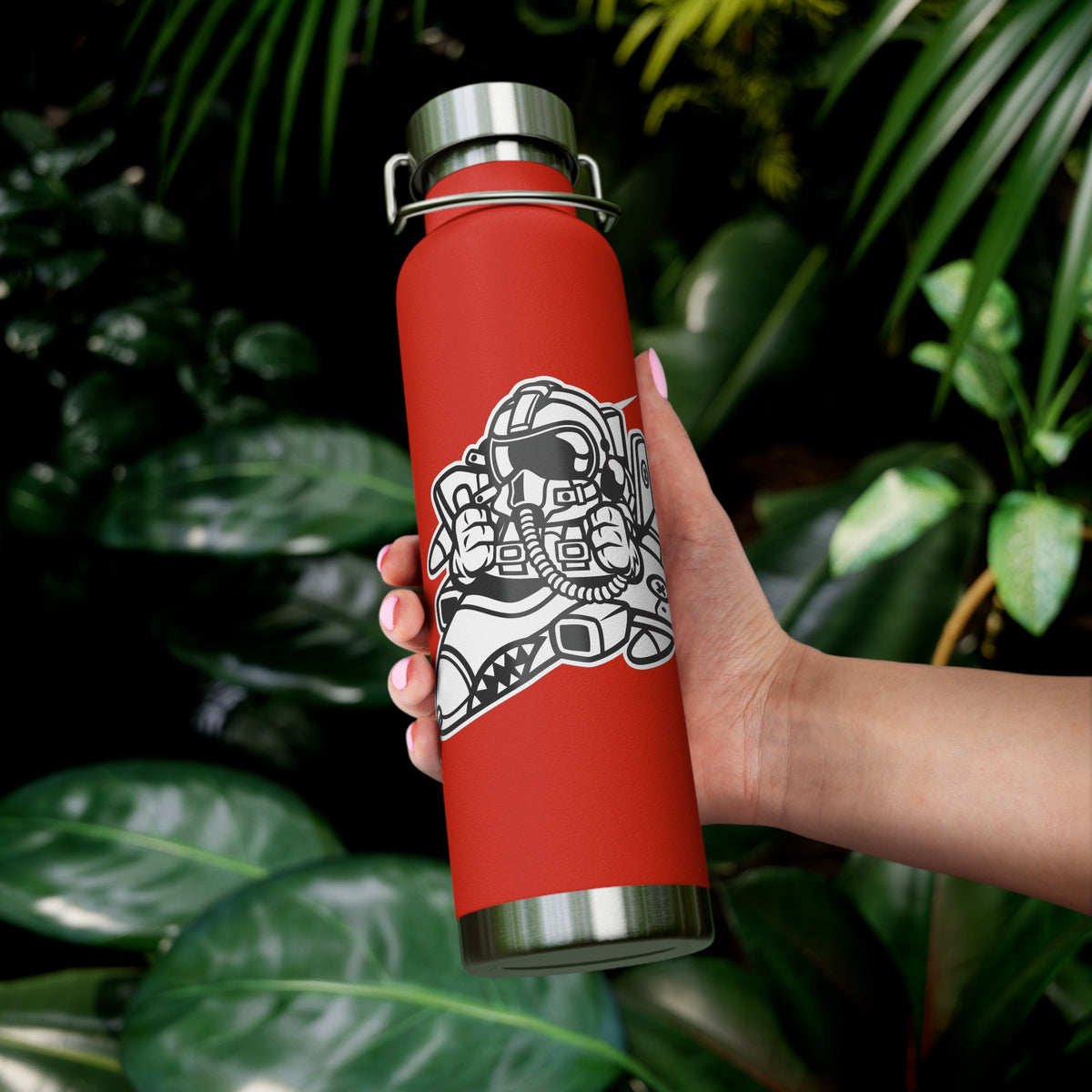 22oz Copper Insulated Water Bottle with Cartoon Design - CV103