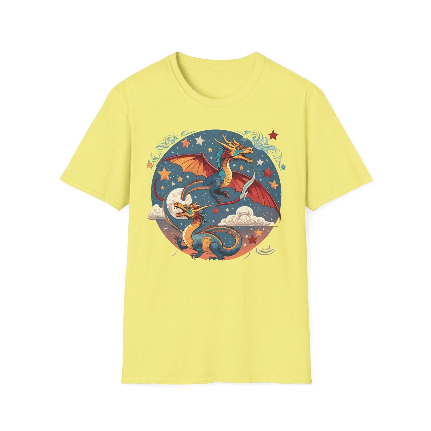 Dragon Graphic Unisex 100 Cotton Tee with Animal Artwork Design 17