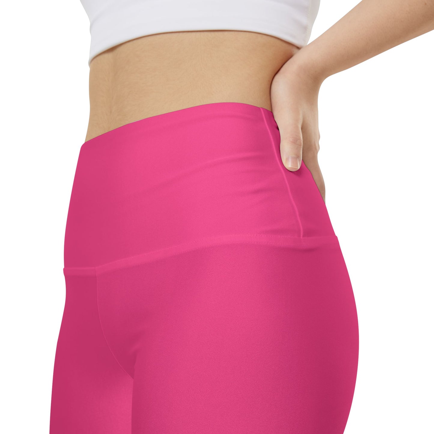 Wild Strawberry Pink Women's Workout Shorts — Solid High-Waist Biker Shorts for Exercise & Everyday Wear