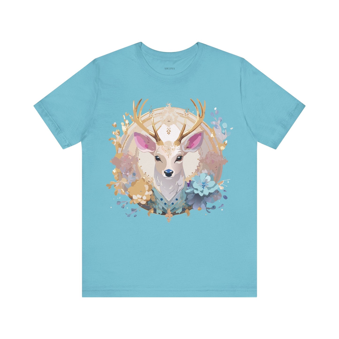 Medallion Graphic Unisex 100 Cotton Vintage Animal Medal Artwork Tee 68