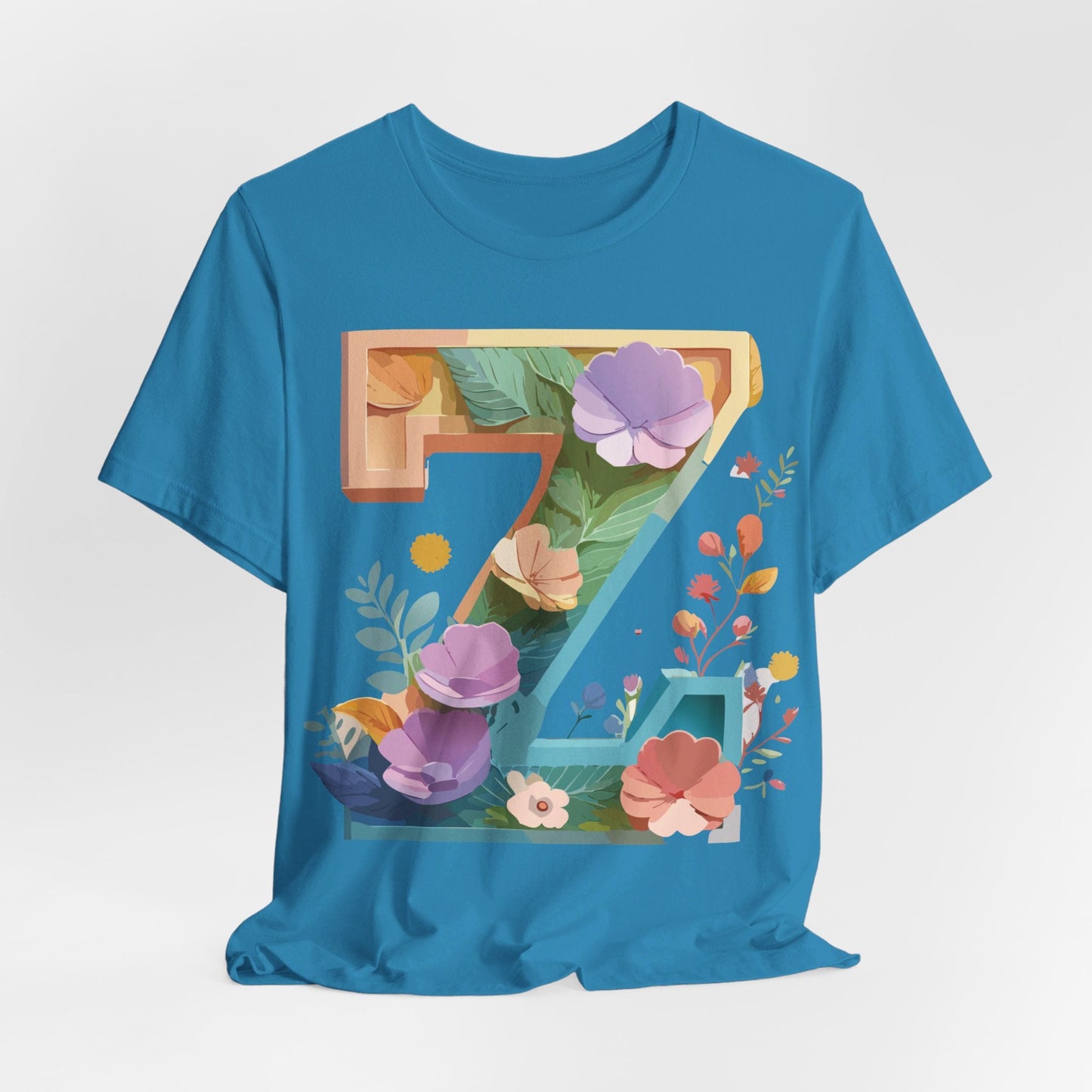 Letter Z Shirt Unisex Graphic Tee By Adelpha Vintage Inspired Artwork Jersey Short Sleeve