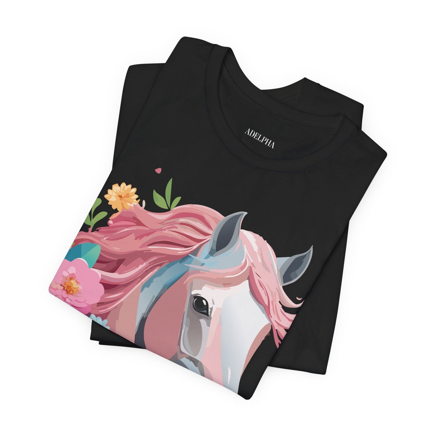 Horse Graphic Unisex 100 Cotton Vintage Animal Art T-Shirt 1