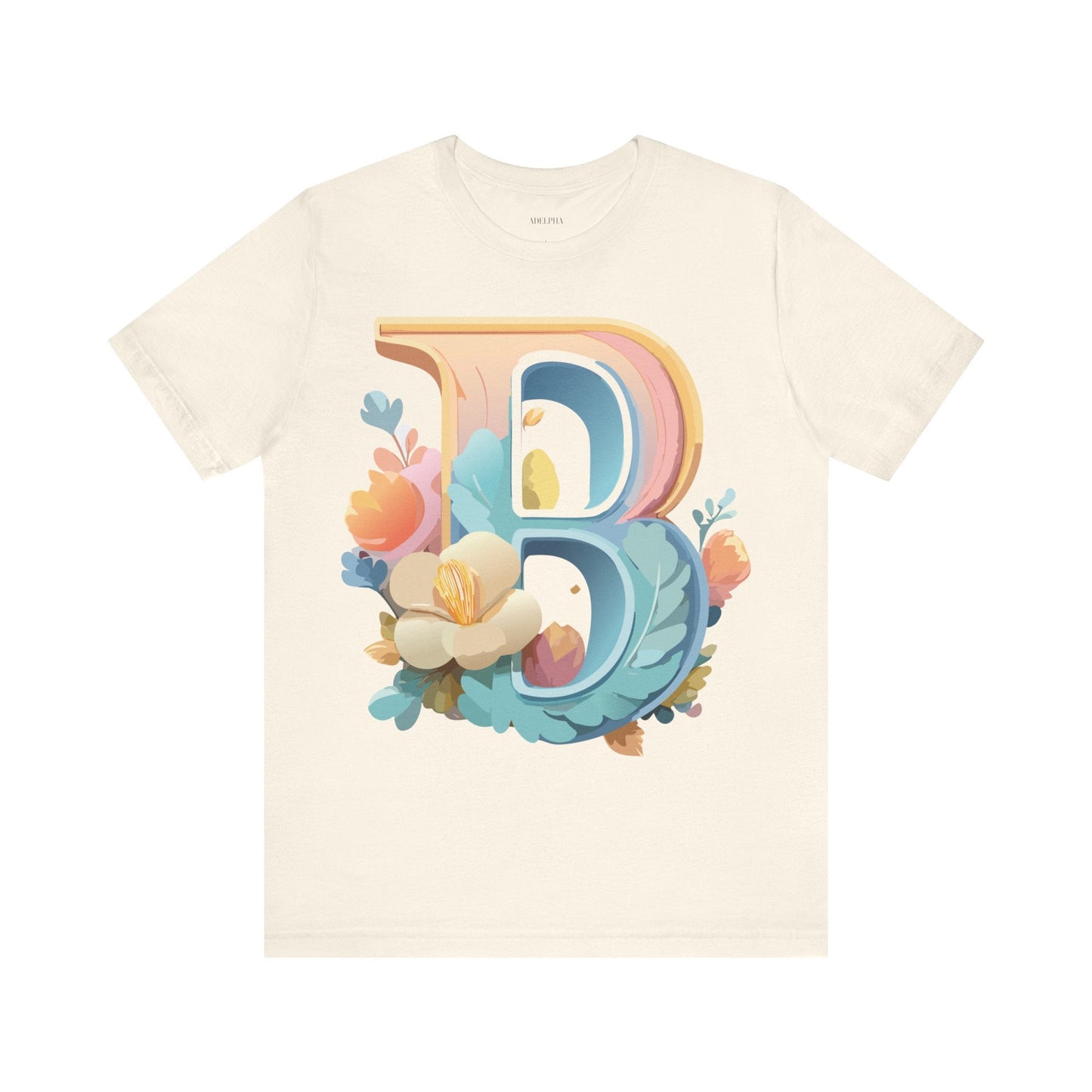 Letter B Graphic Tee Unisex Jersey Short Sleeve Shirt By Adelpha Vintage Artwork