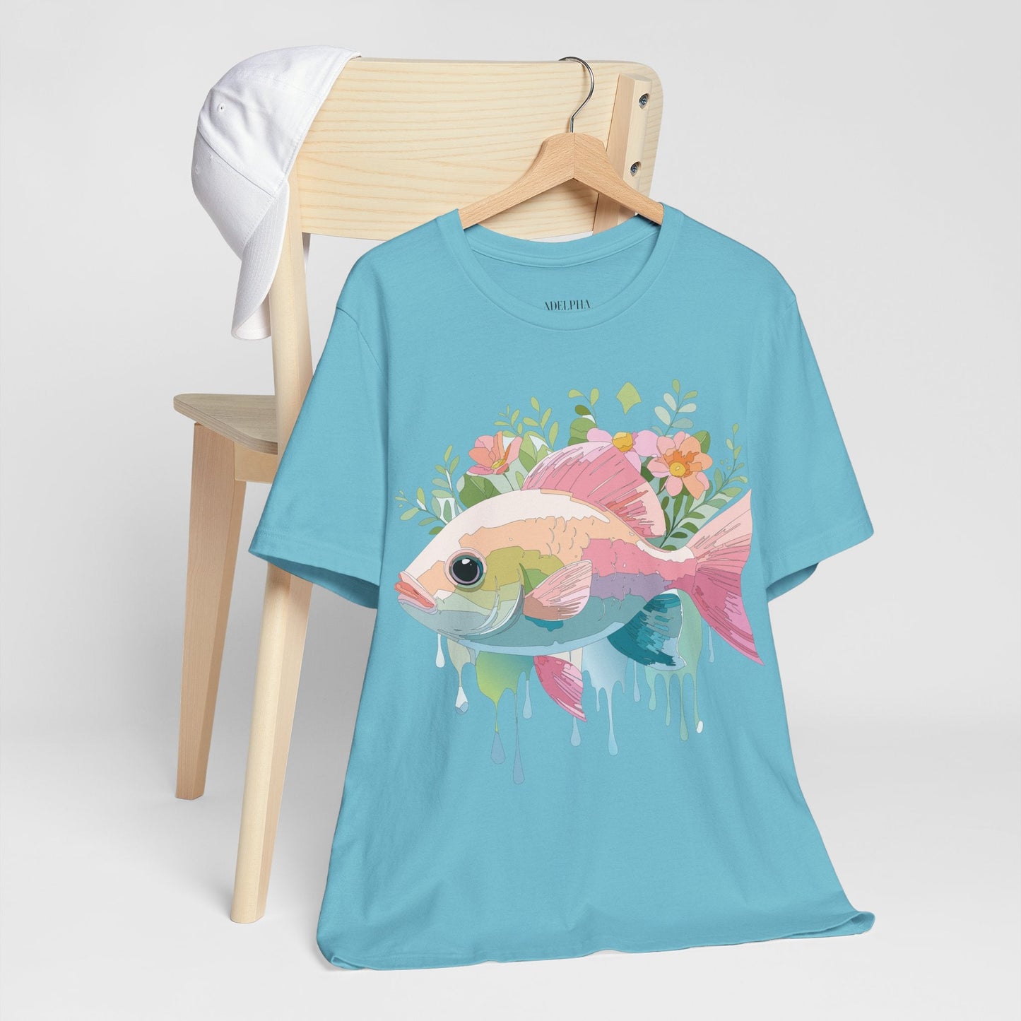 Fish Shirt Graphic Tee Unisex Adelpha Art Design Vintage Inspired Artwork for Everyday Wear
