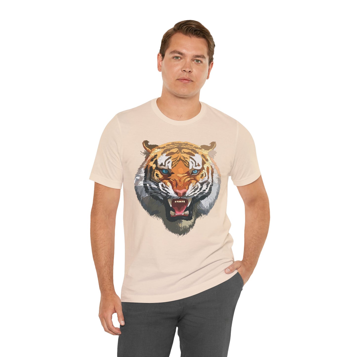Tiger Shirt, Animal Shirt, T-Shirt with Tiger, Art Design Tee, Wild Animals Tees, Safari T-Shirt, Graphic Design Tee 15