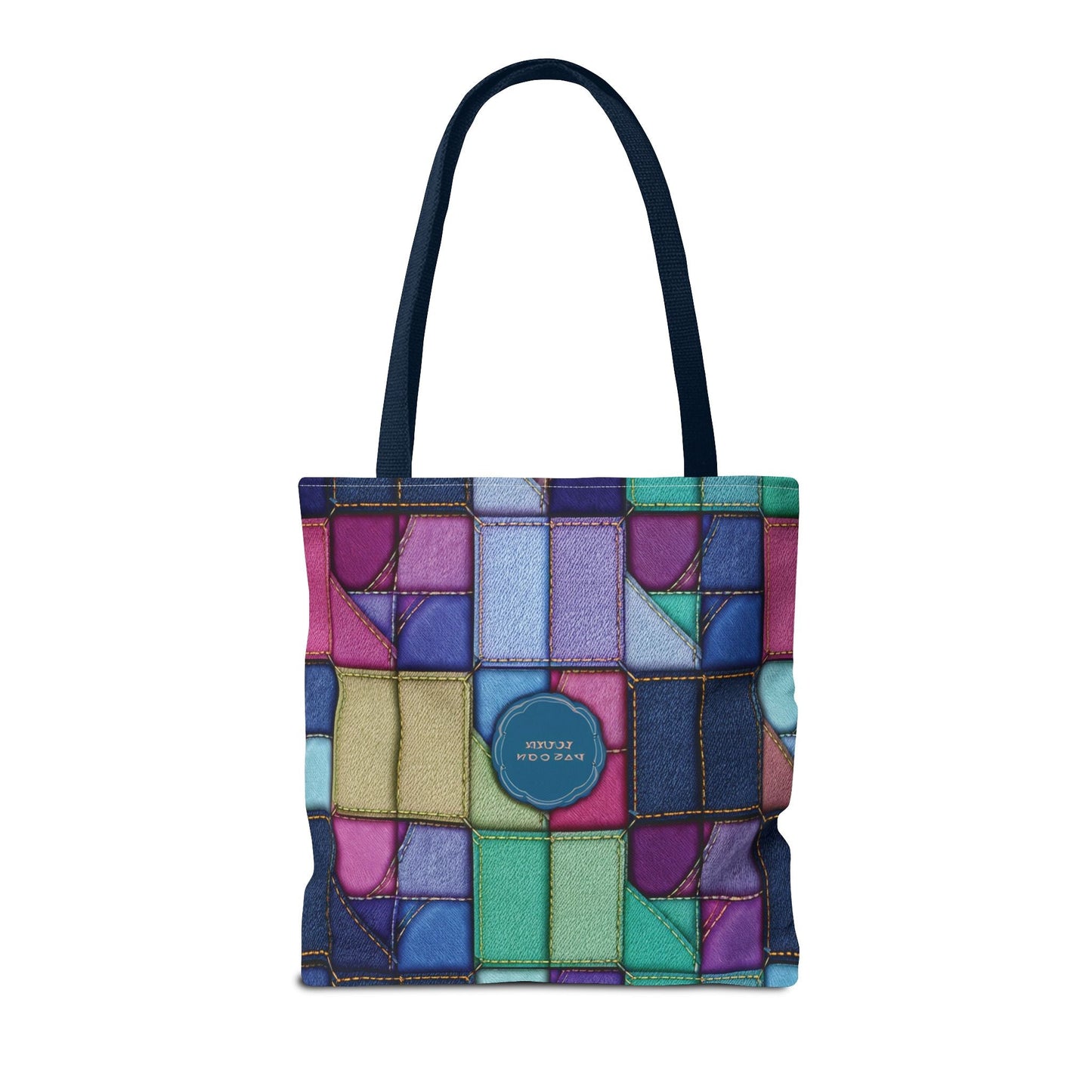 Denim Canvas Bag, Tote Bag Denim Printify