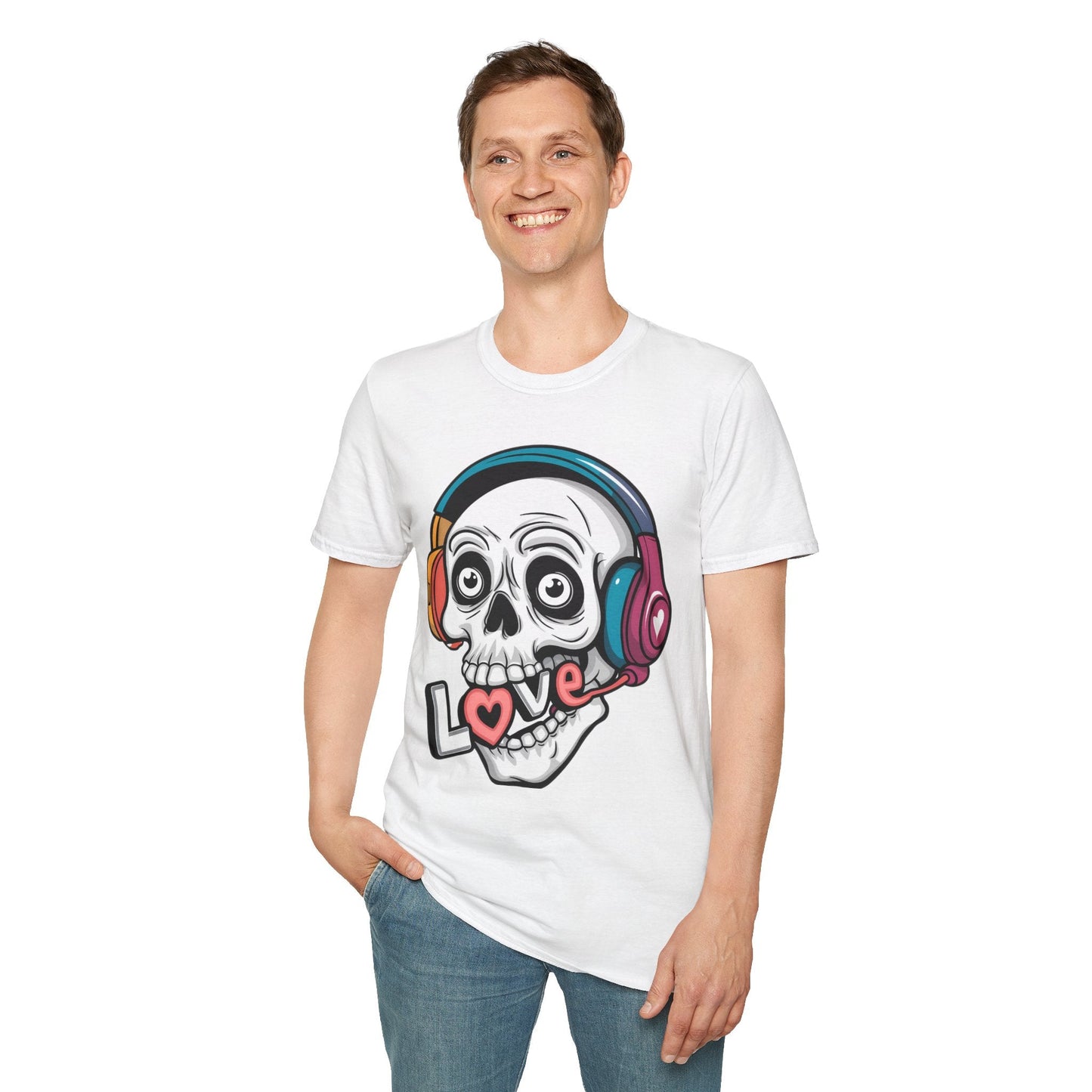 Skull Graphic Unisex Cotton T-shirt with Skeleton Artwork Design 29