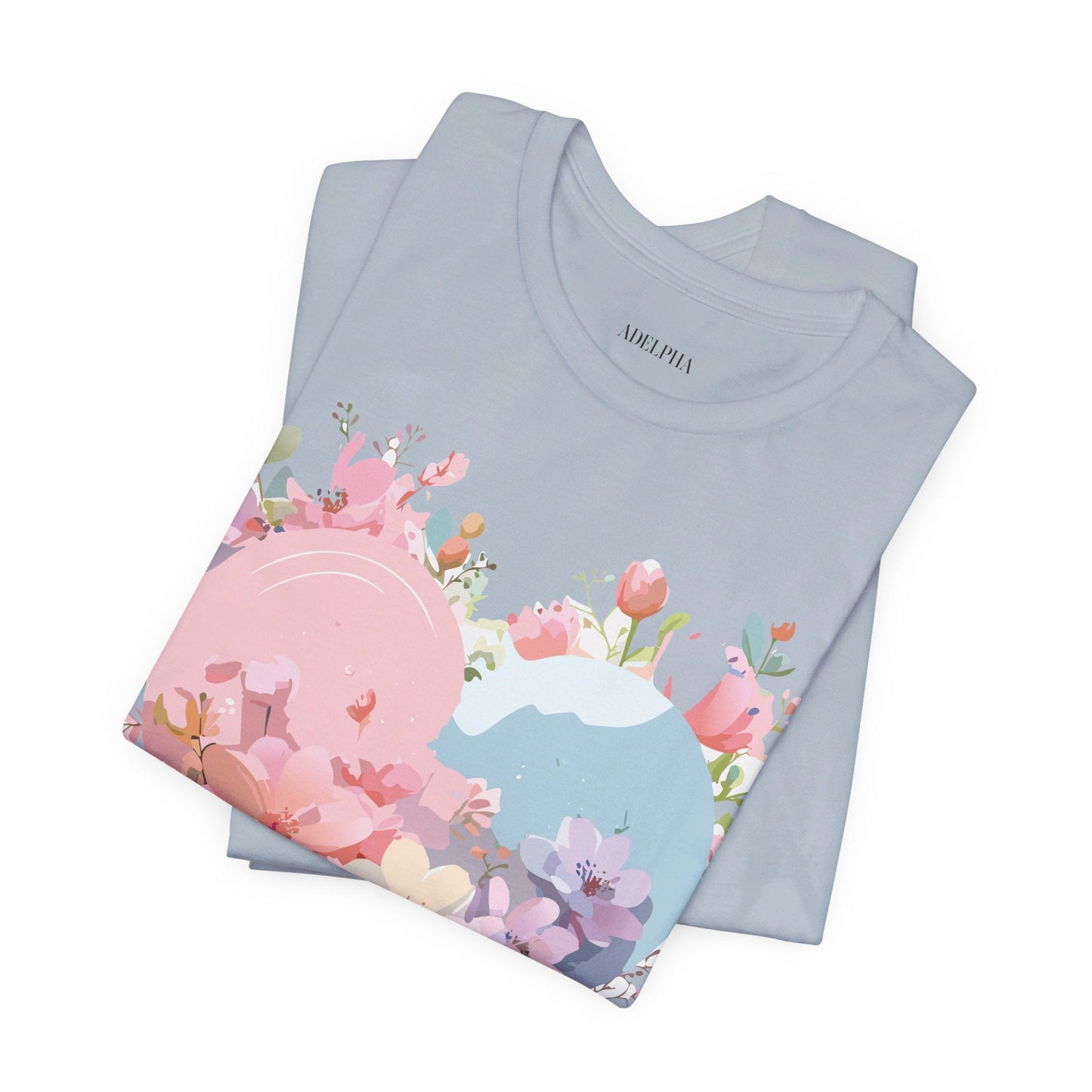 Valentine Day Graphic Unisex 100 Cotton Vintage Artwork with Love and Flower Design Tee 31