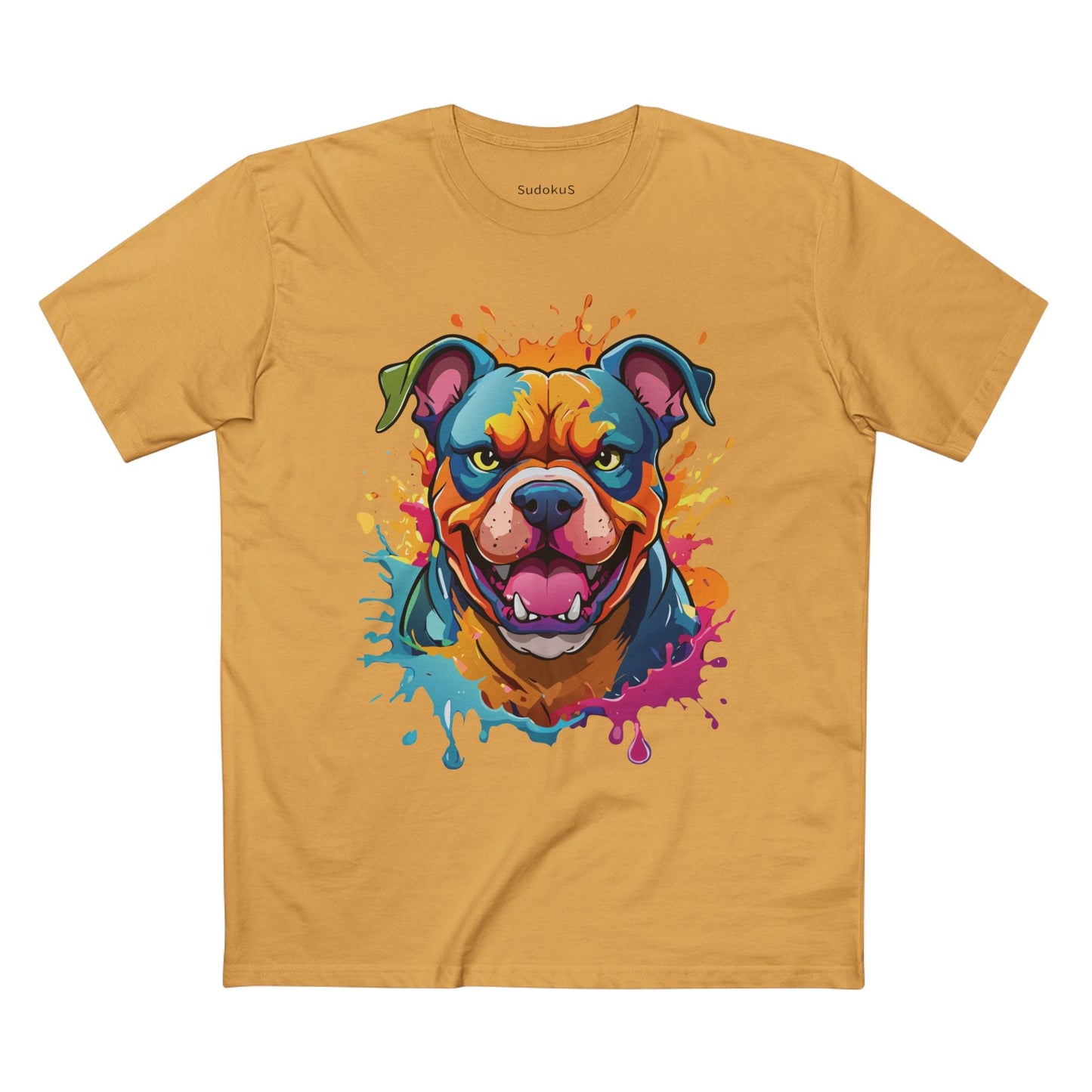 Dog Graphic Unisex 100 Cotton Staple Tee with Animal Design Artwork 35
