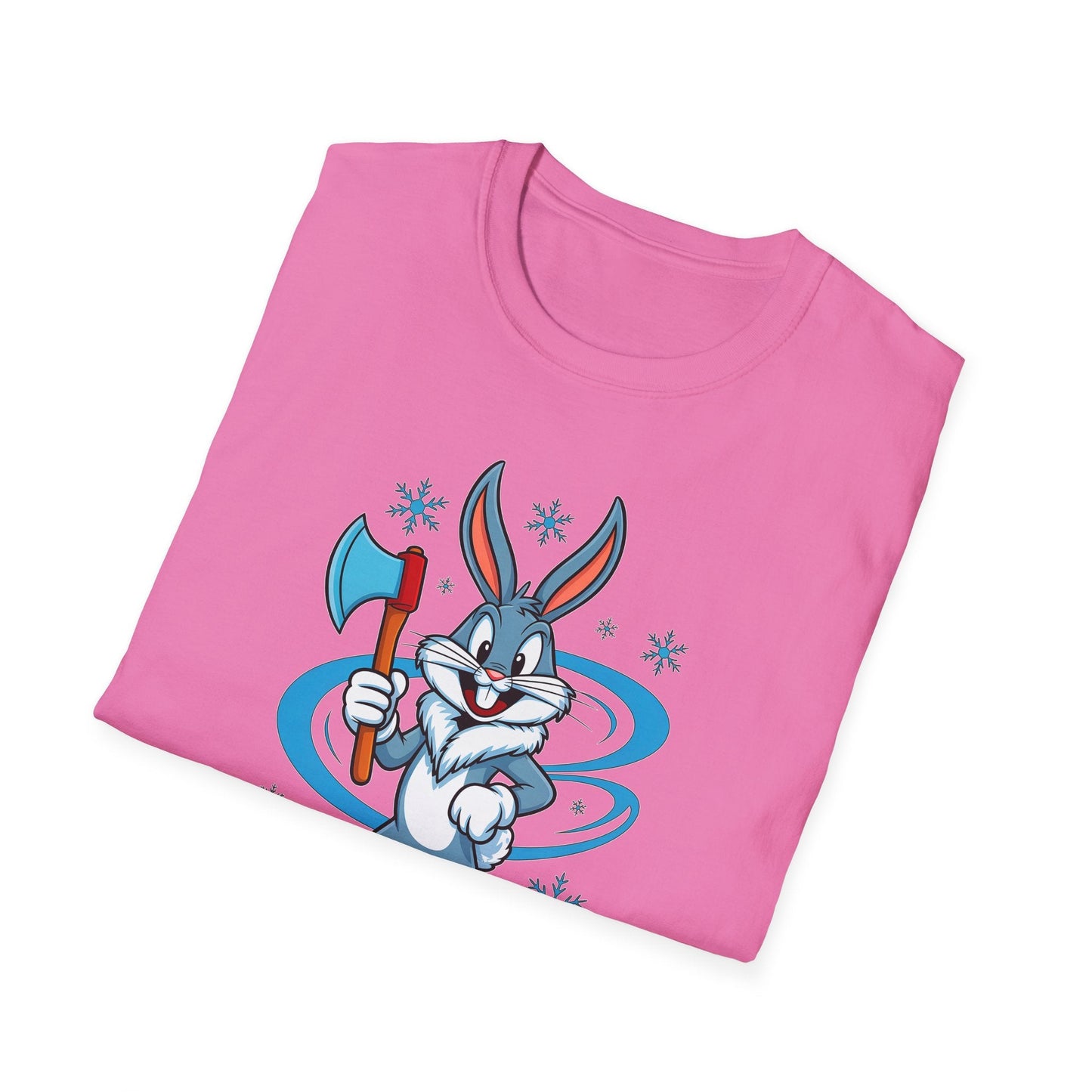 Bugs Bunny T Shirt Cartoon Print Unisex Softstyle Tee Gildan 64000 100 Percent Cotton