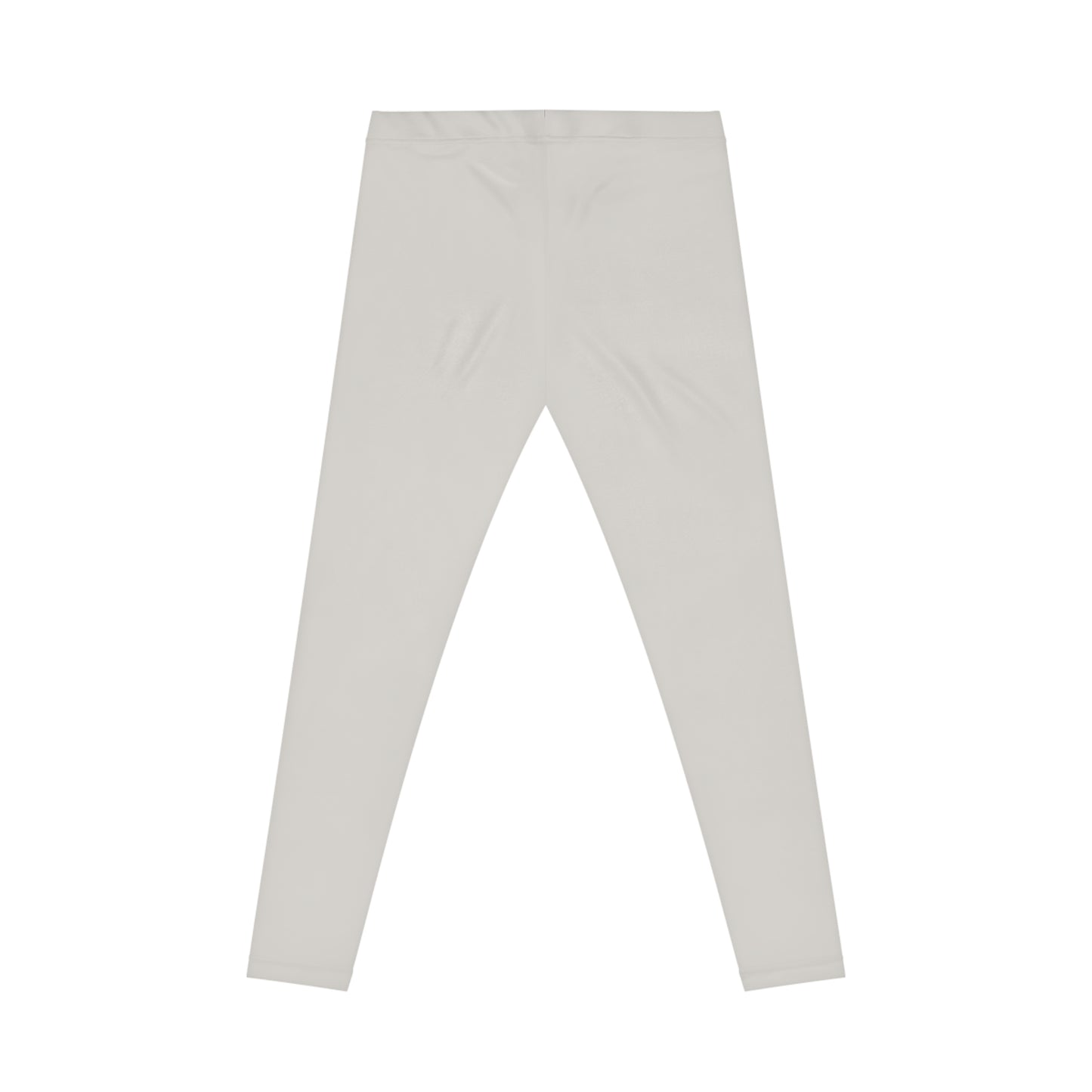 Dust Grey Color Women's Poly-Span Casual Leggings Print Everyday Activewear Pants