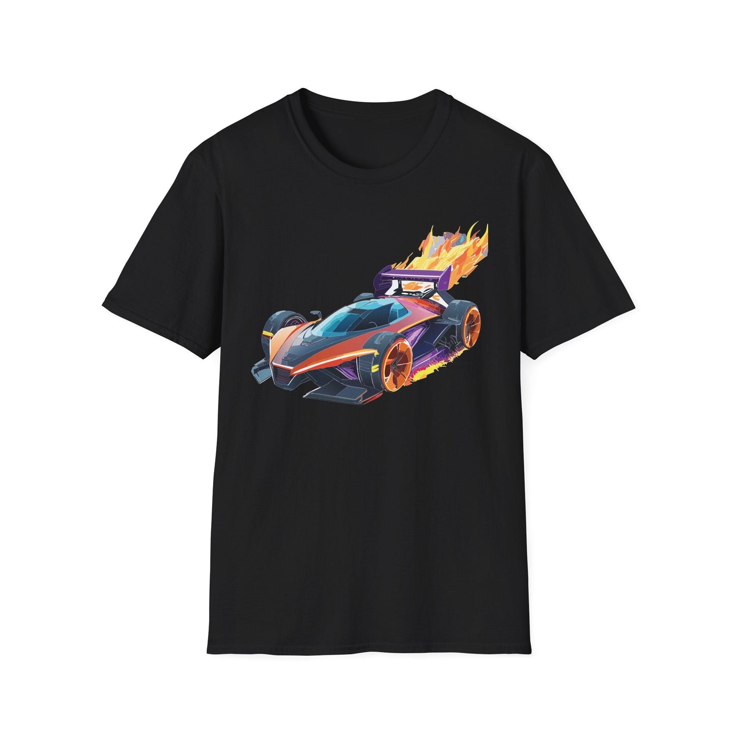 Unisex Car T Shirt Hot Wheels Graphic Tee Car Shirt Gildan Softstyle 64000 Cotton Tee