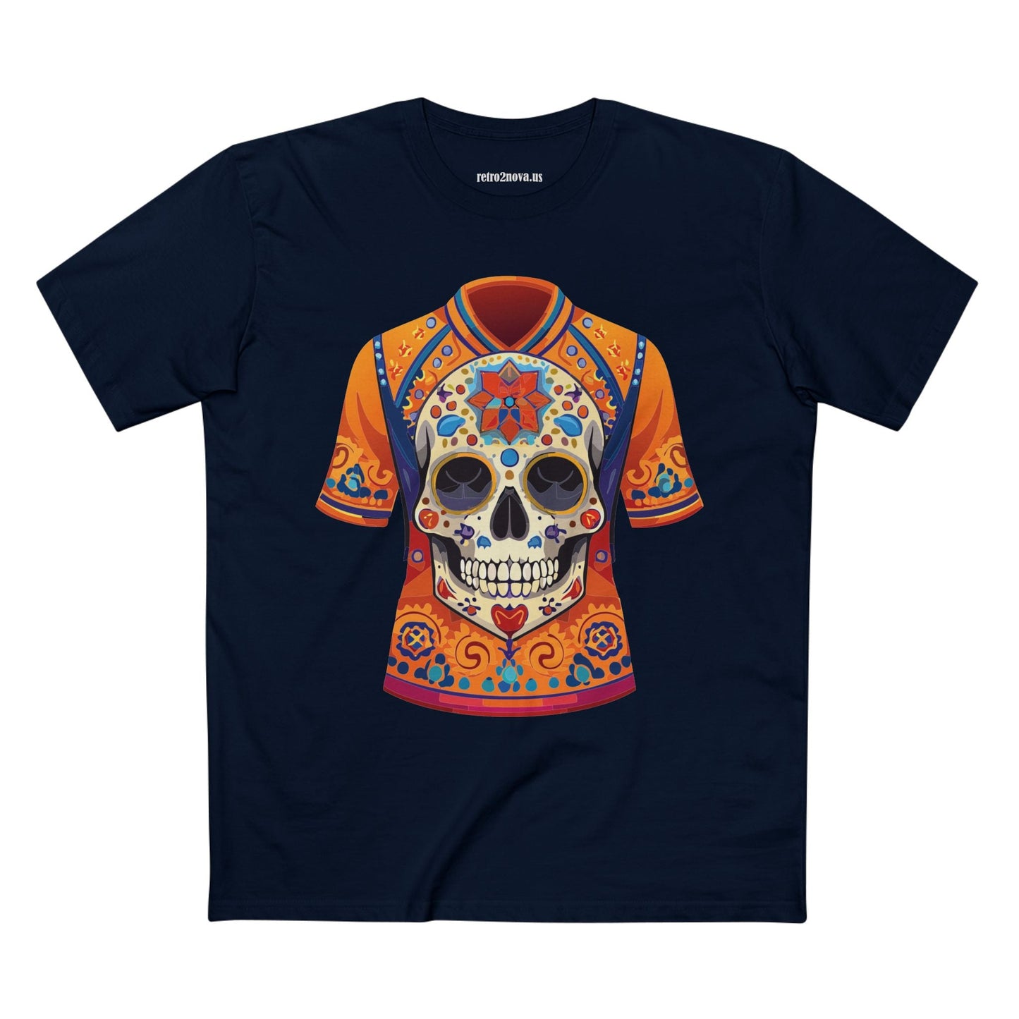 Skull Skeleton Shirt Unisex Premium Cotton Tee Art Collection Original Design Retro2Nova SS30