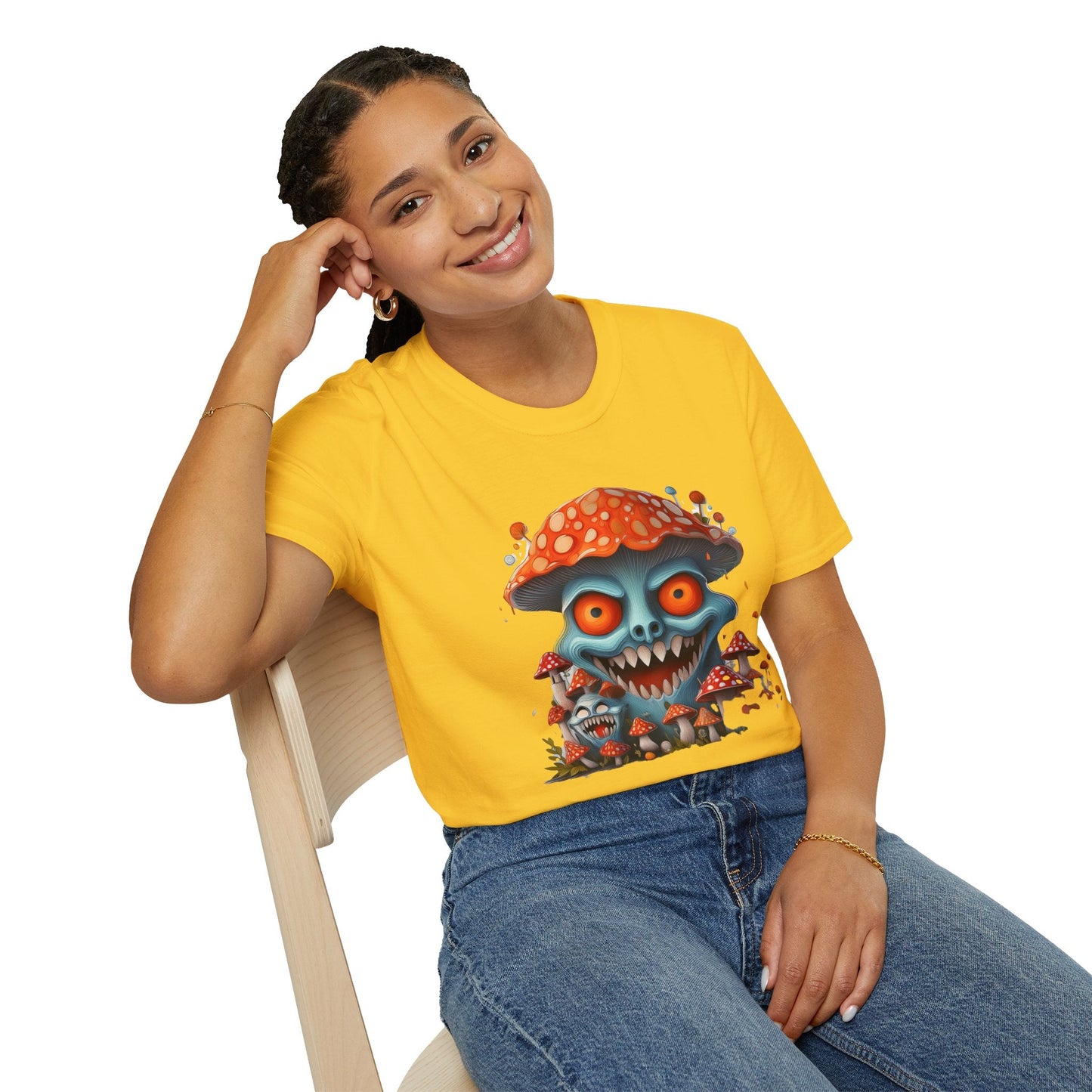 Mashroom Tee Shirt Unisex Softstyle Gildan 64000 Short Sleeve Tee With Funny Mashroom Fungus