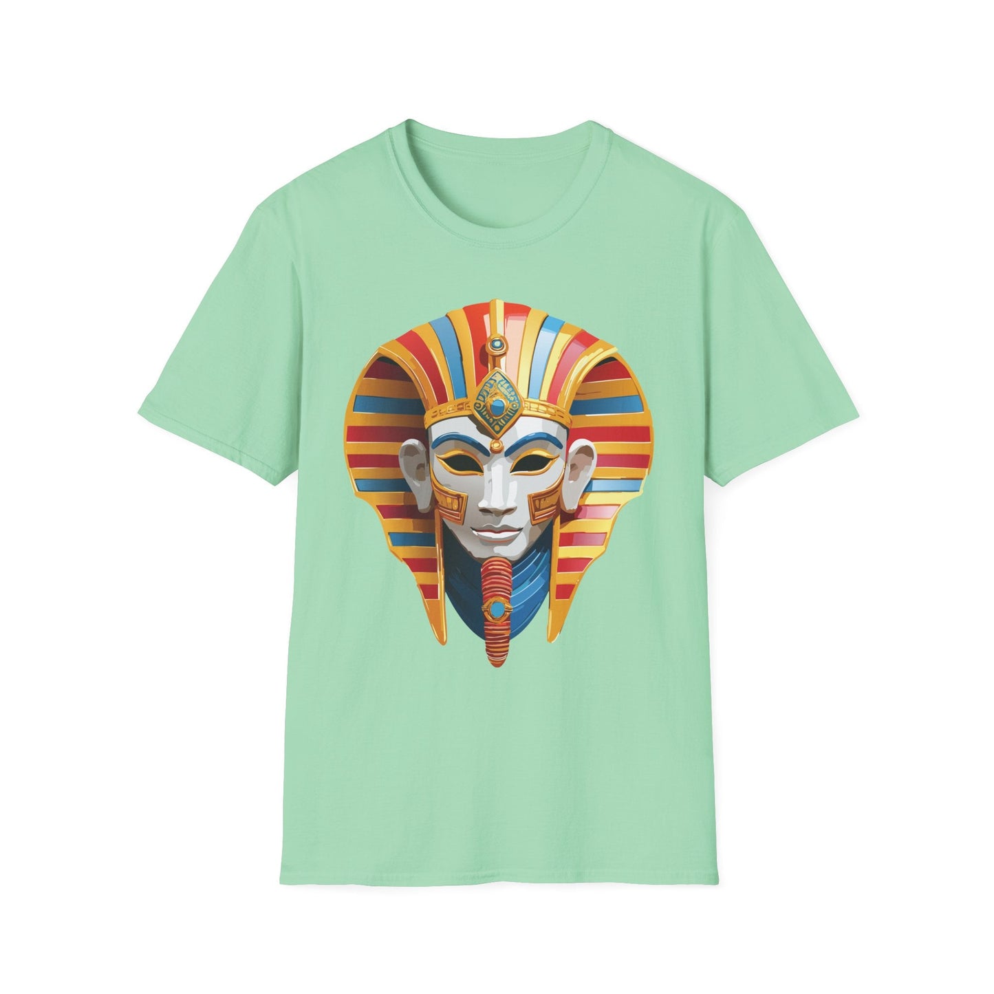 Mask Tee Shirt Unisex Art Design Masquerade Tee Gildan Softstyle 64000 Lightweight Cotton