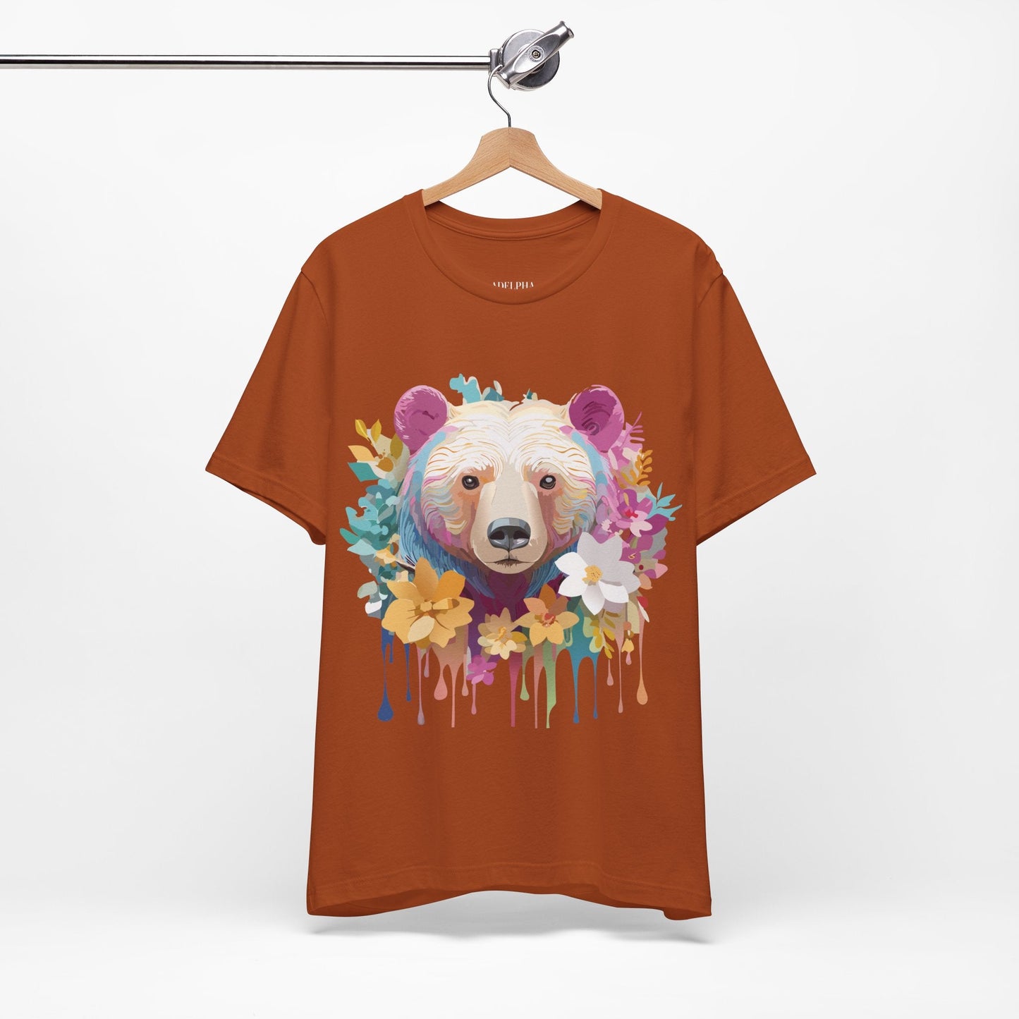 Bear Graphic Tee Unisex Vintage Inspired Artwork Adelpha Premium Collection
