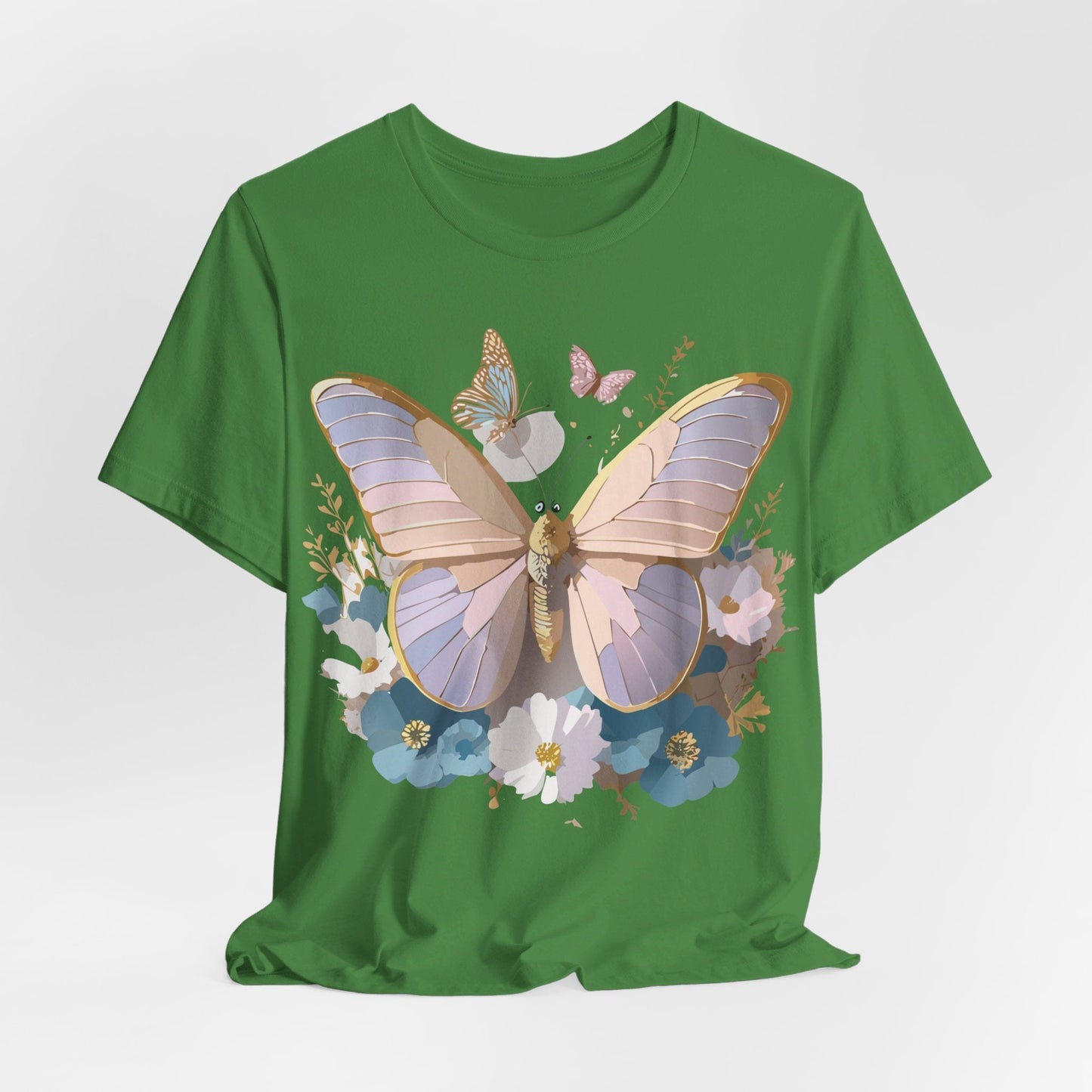 Butterfly Graphic Tee Unisex Short Sleeve Vintage Inspired Artwork Adelpha