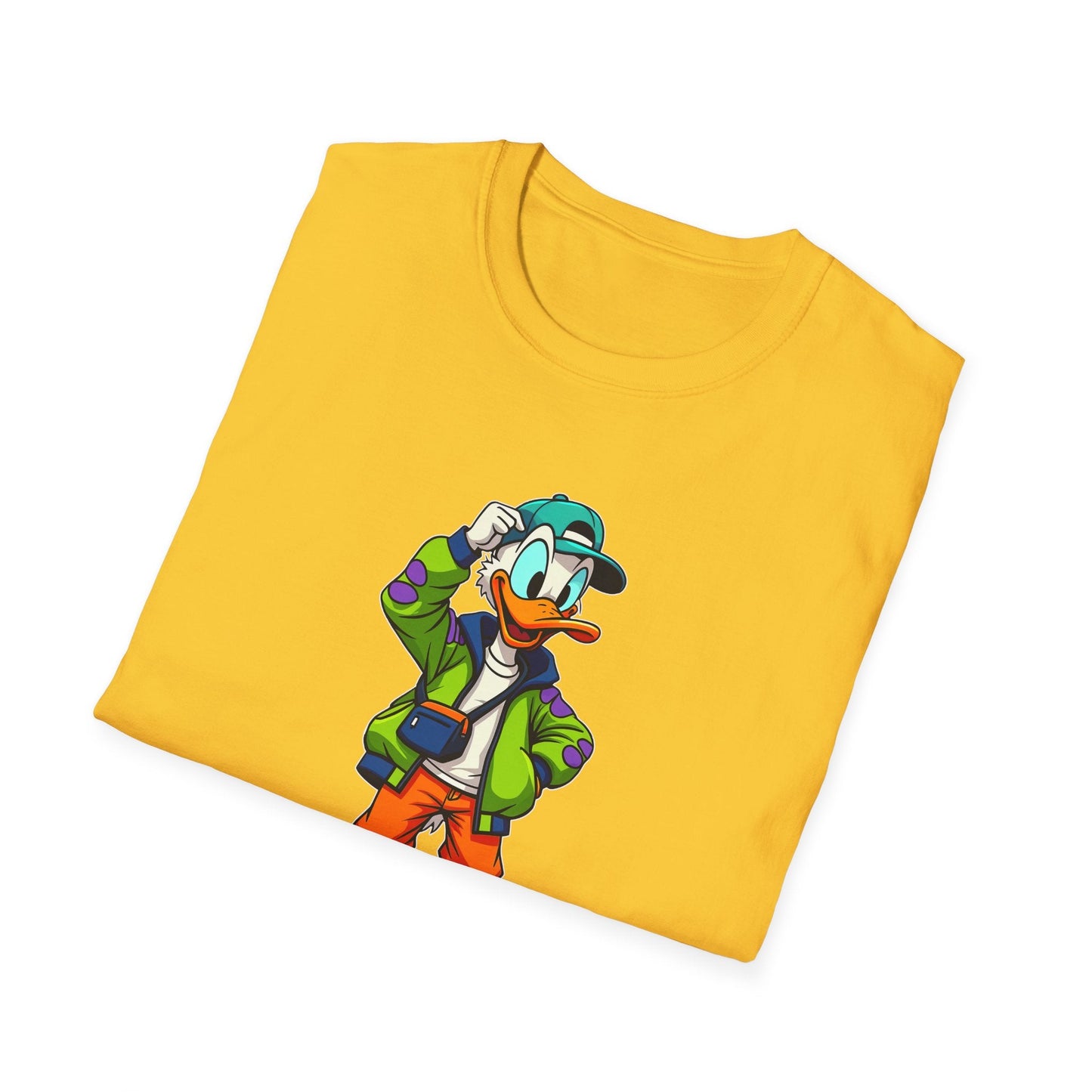 Unisex Softstyle T Shirt With Cartoon Animation And Funny Animals Gildan 64000 Tee