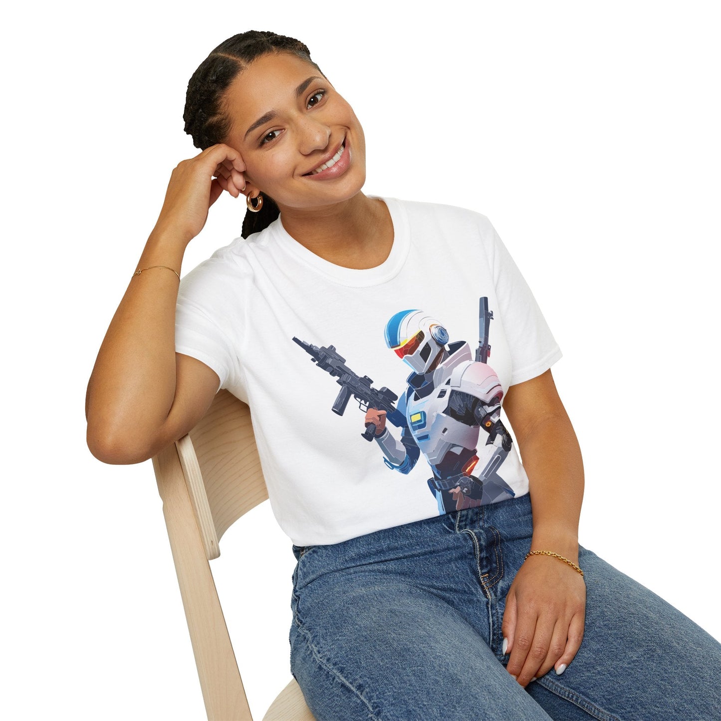 Robocop T Shirt Unisex Gildan Softstyle 64000 100 Percent Ring Spun Cotton Tee Premium