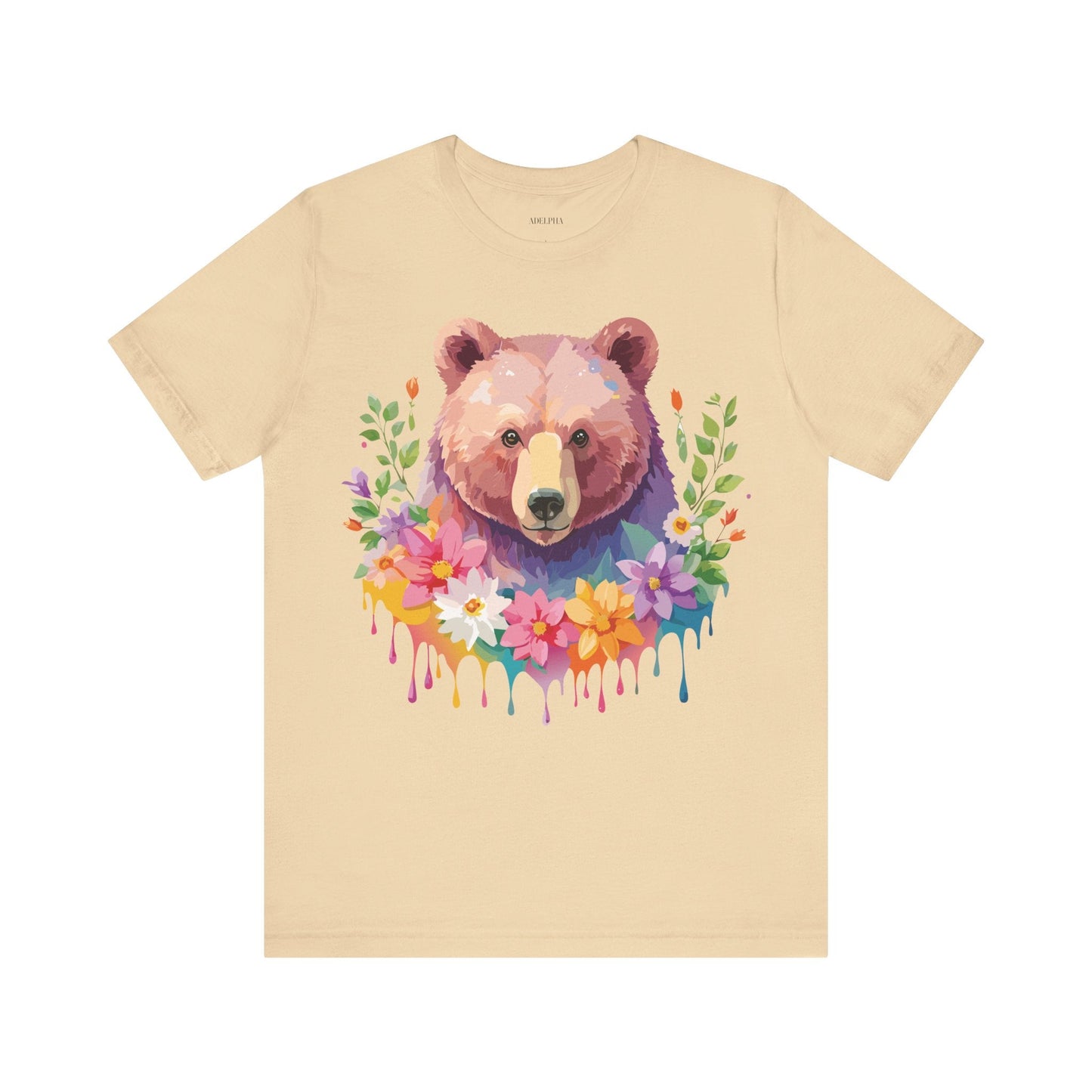 Bear Graphic T Shirt By Adelpha Unisex Short Sleeve Art Design Tee