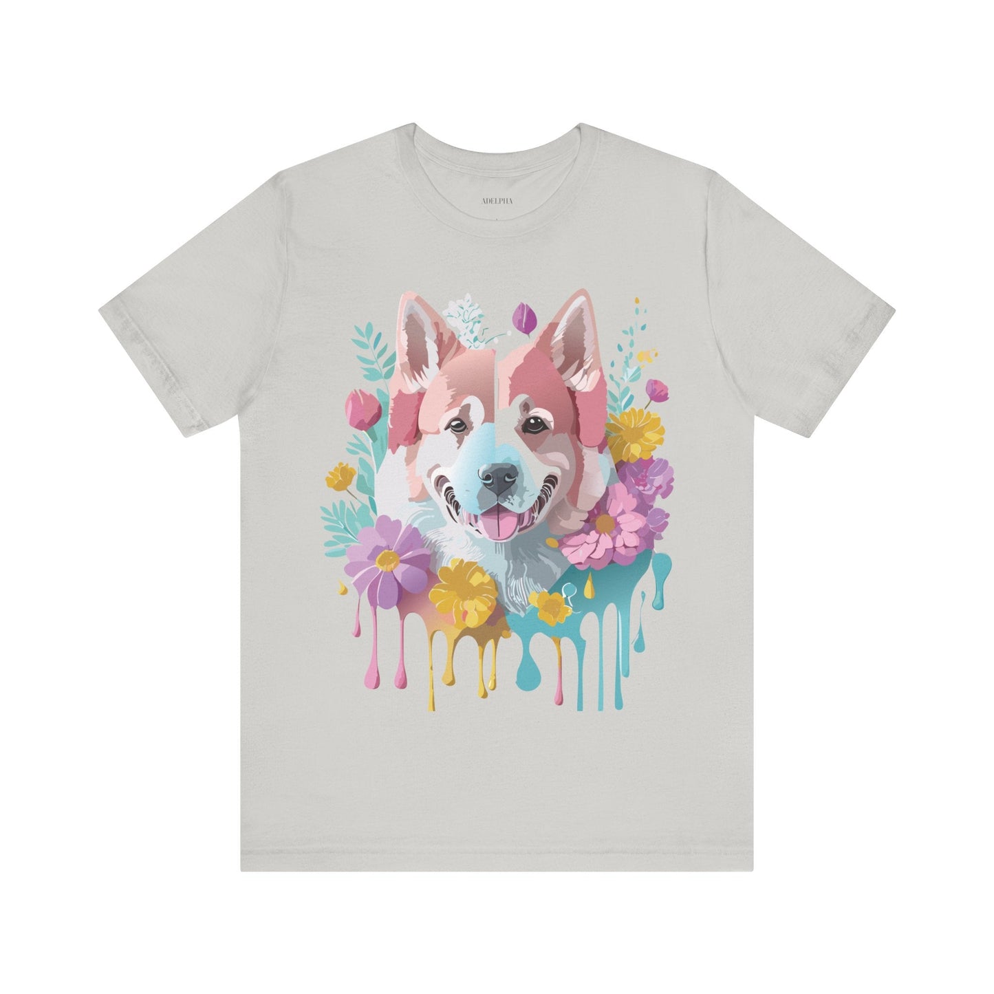 Unisex Graphic Dog Shirt Vintage Inspired Tee With Adelpha Artwork Short Sleeve Tee