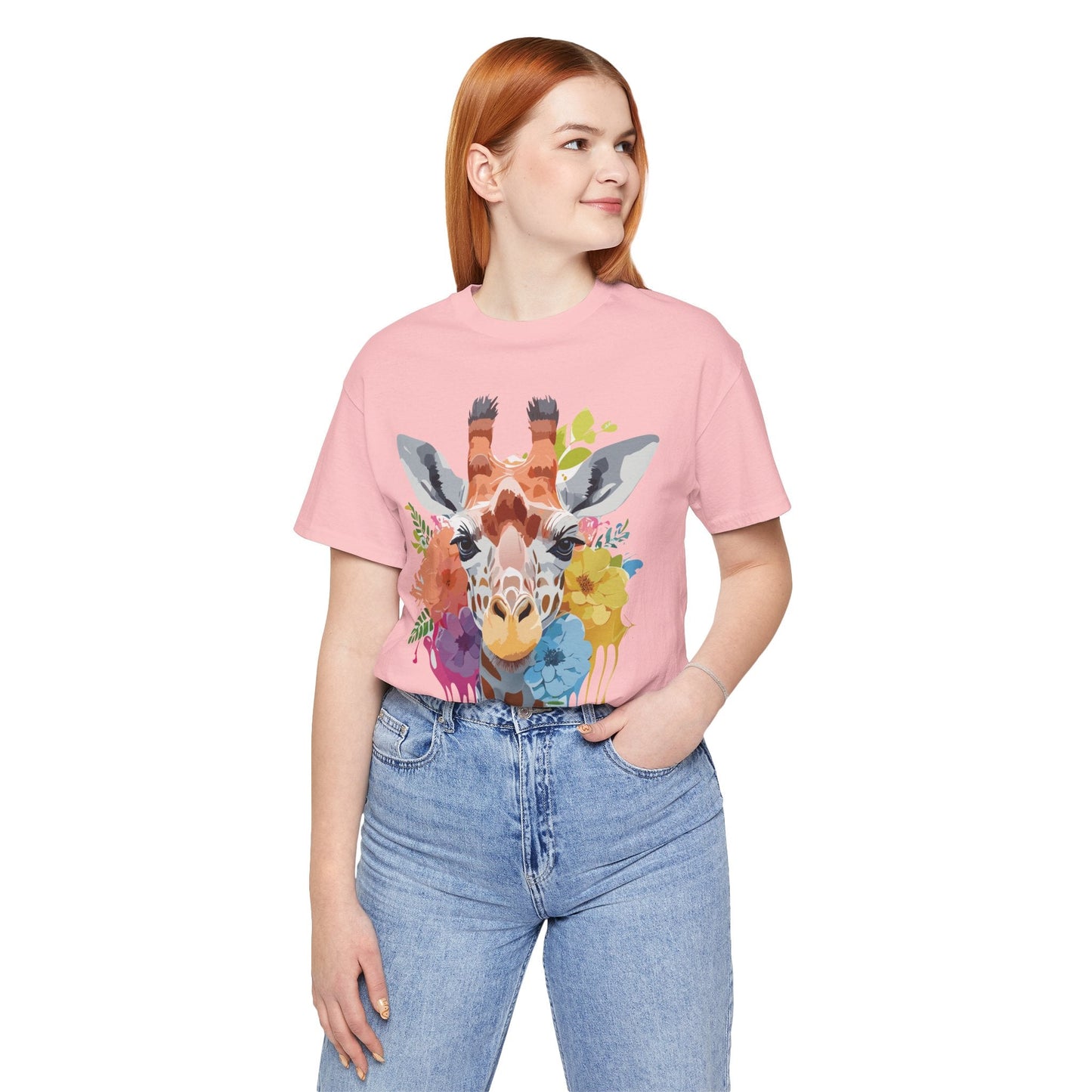 Giraffe Graphic Tee Unisex Jersey Short Sleeve Adelpha Vintage Inspired Artwork Design