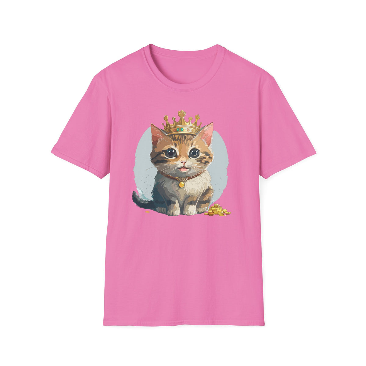 Queen Cat crown kitten shirt | Cat Illustration T-Shirt