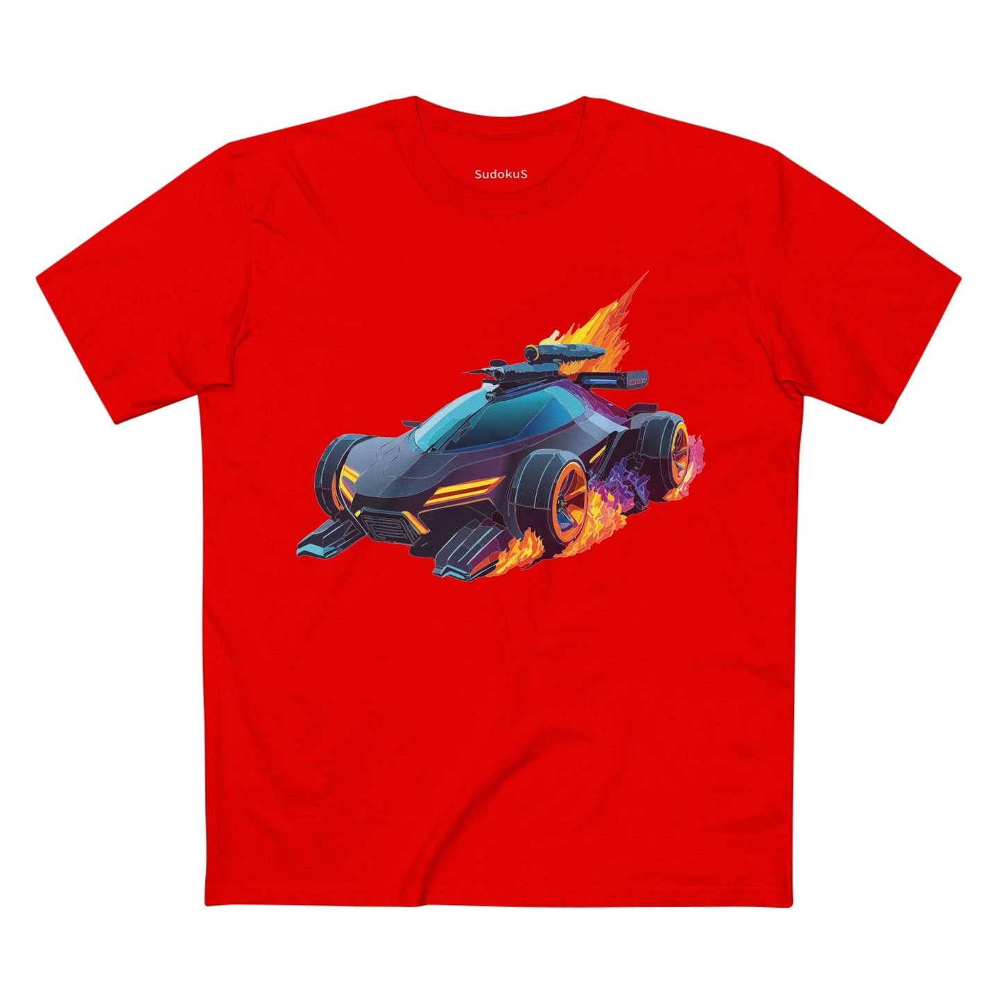 Car Graphic Unisex 100 Cotton Staple Tee 15