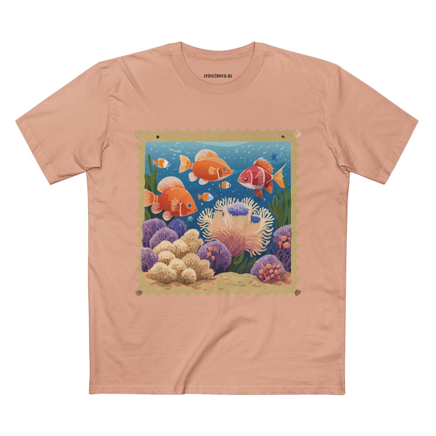 Stamp Shirt Postage Stamp Tee PS20 Unisex Premium Cotton Art Tee Retro2Nova Collection