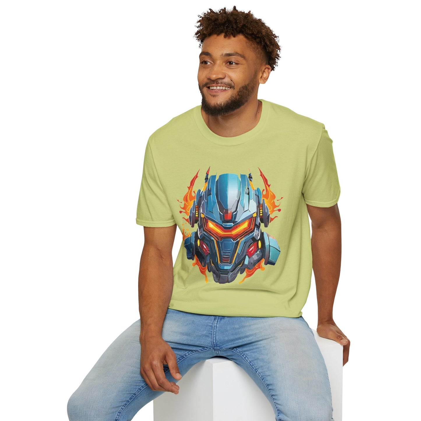 Cyborg Tee Unisex Robot Terminator Shirt Softstyle Gildan 64000 Short Sleeve Art Design
