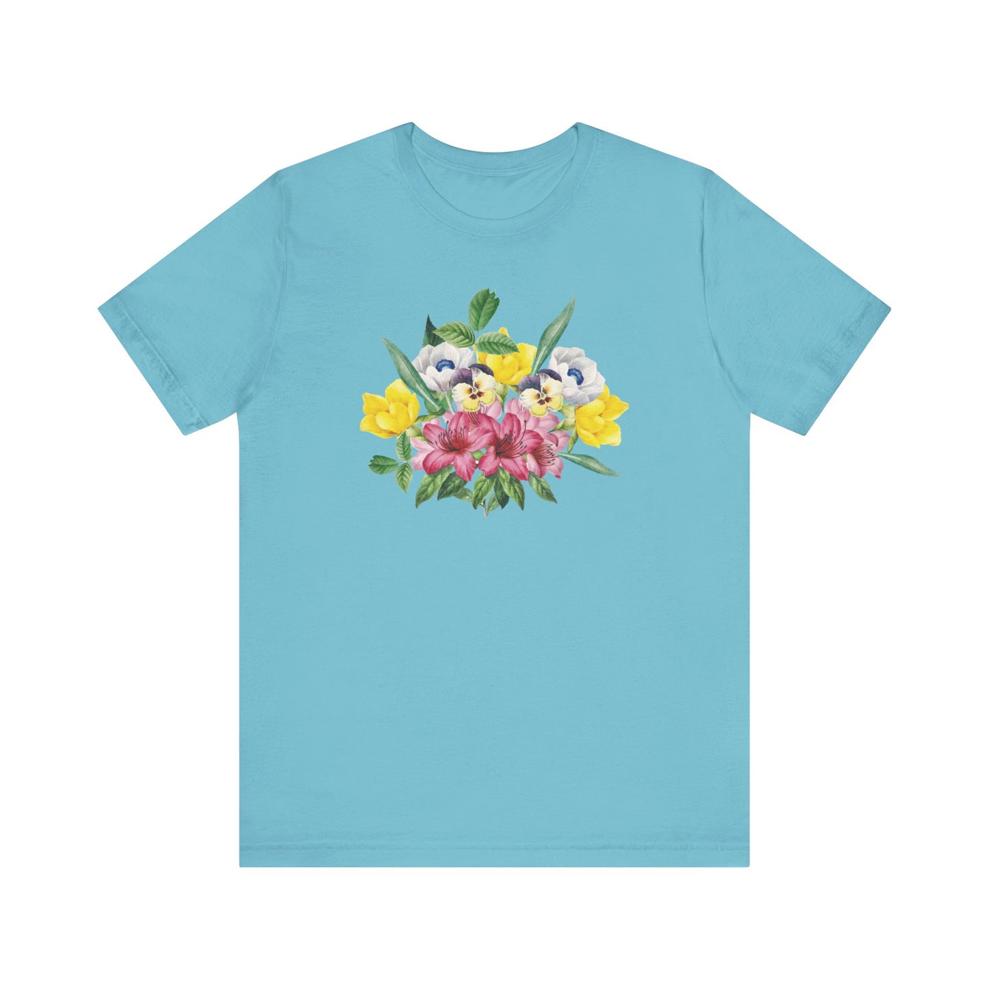 Tee-shirt en coton à imprimés floraux