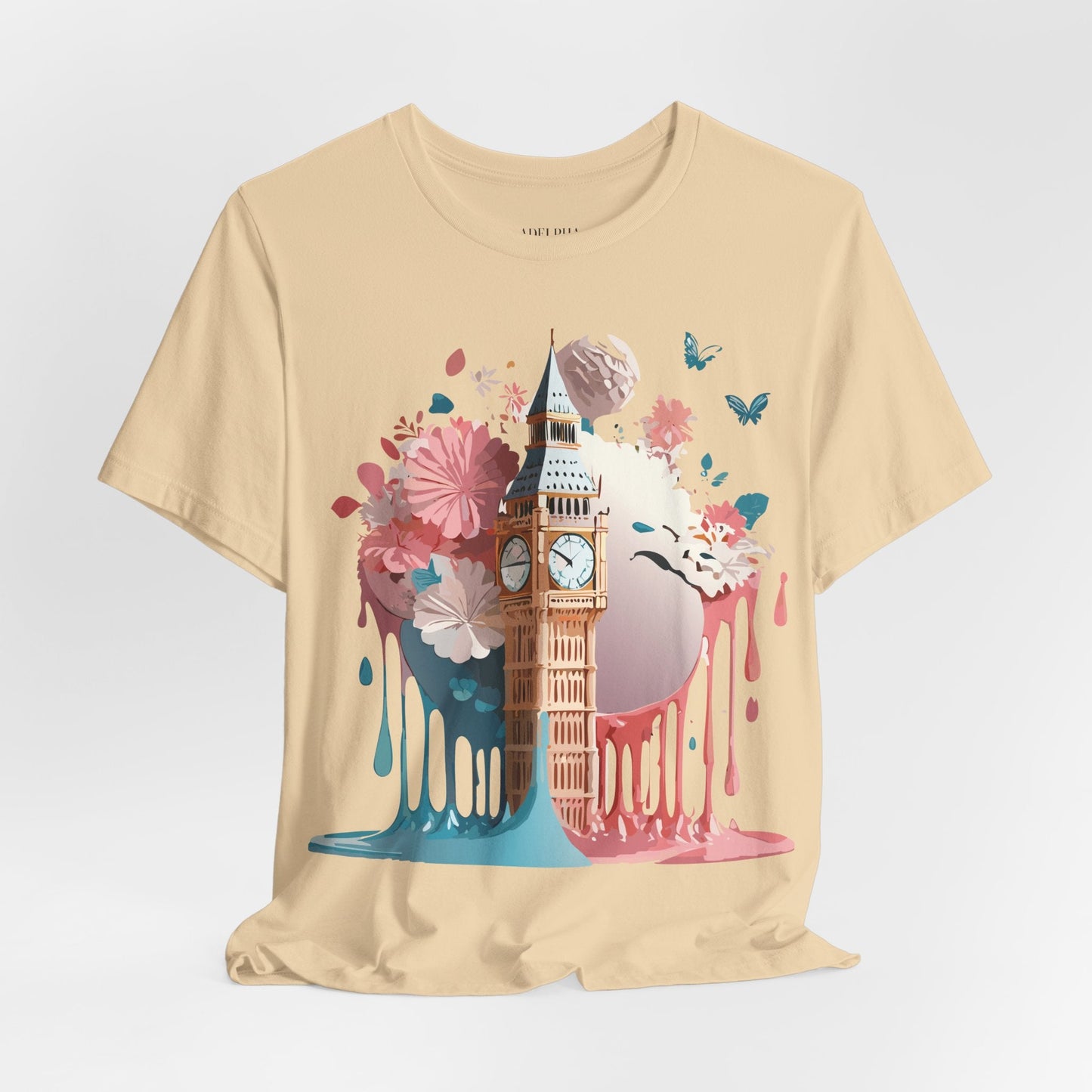 London Tourist Shirt Graphic Tee Unisex Vintage Inspired Artwork By Adelpha Original Collection
