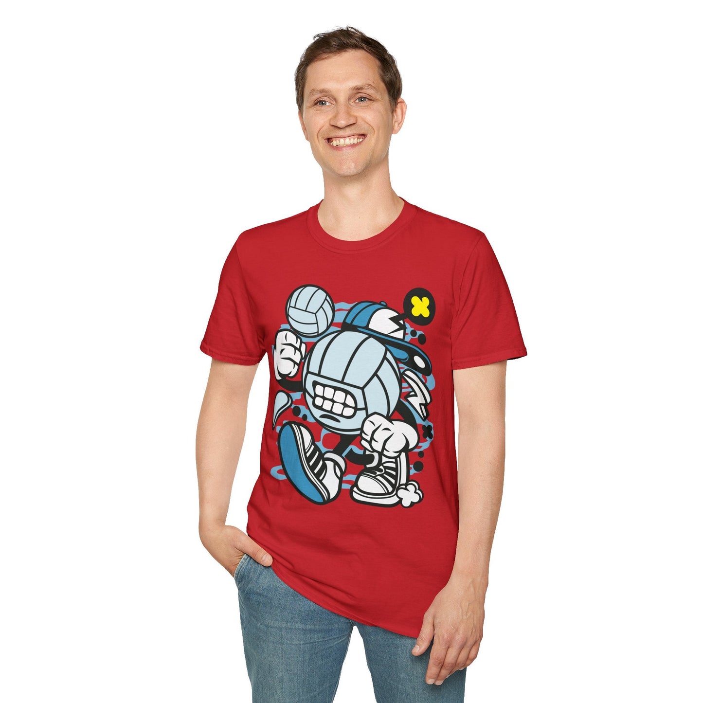 Unisex Cartoon T Shirt Animation Tee Funny Design Gildan Softstyle 64000 100 Percent Cotton