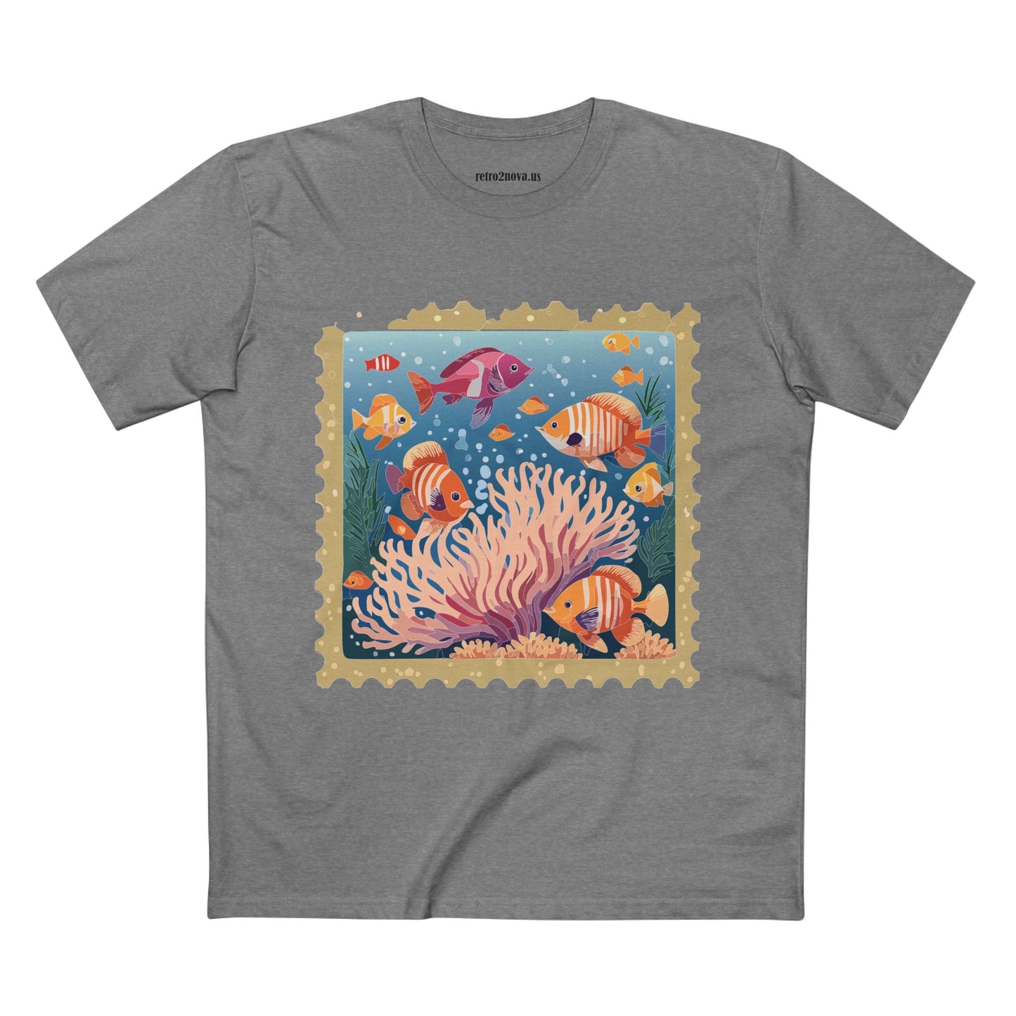 Postage Stamp Shirt Unisex Tee Art Design Premium Cotton Staple Shirt PS19 Limited Edition