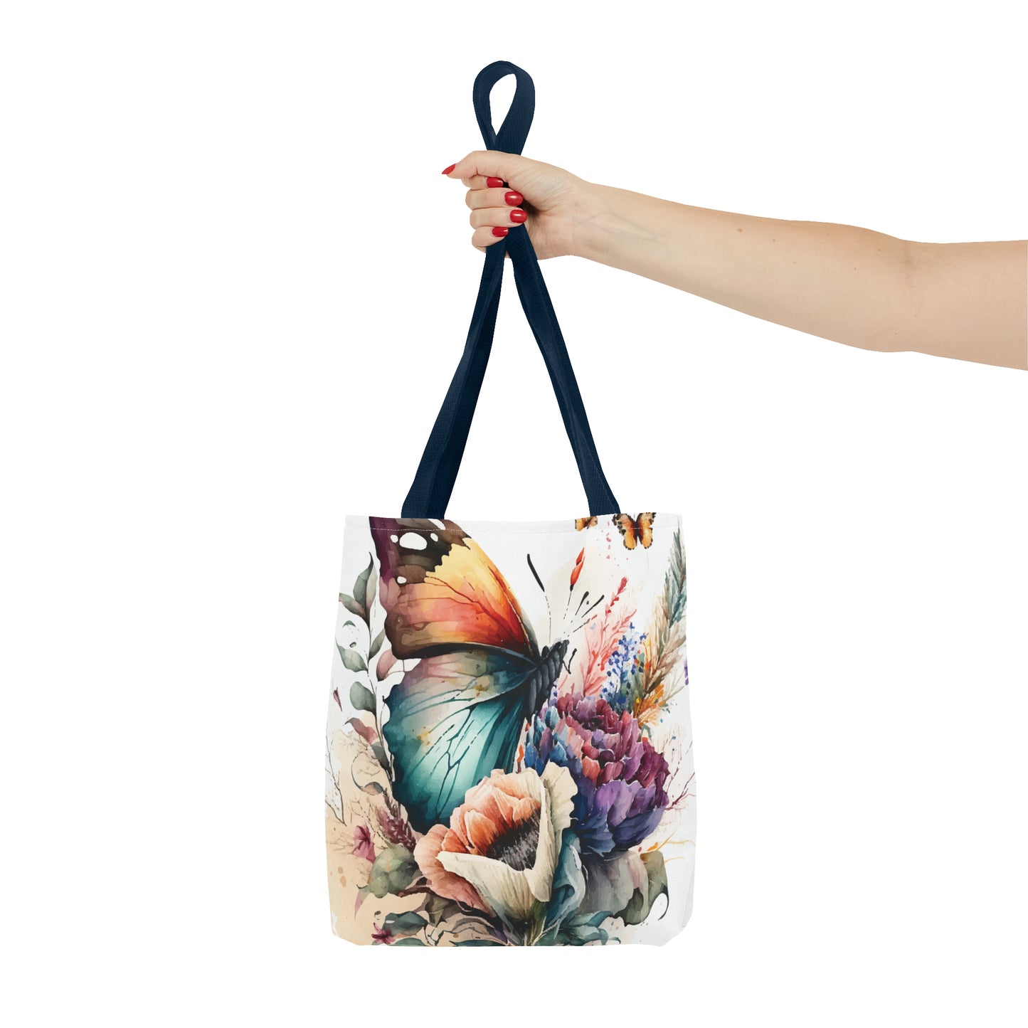 Canvas Bag with Butterfly Prints