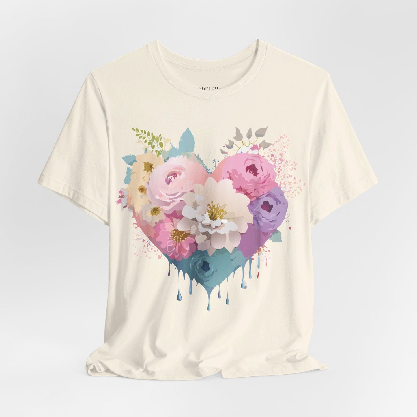 Valentine Graphic Tee Unisex Short Sleeve Shirt With Adelpha Vintage Artwork Design