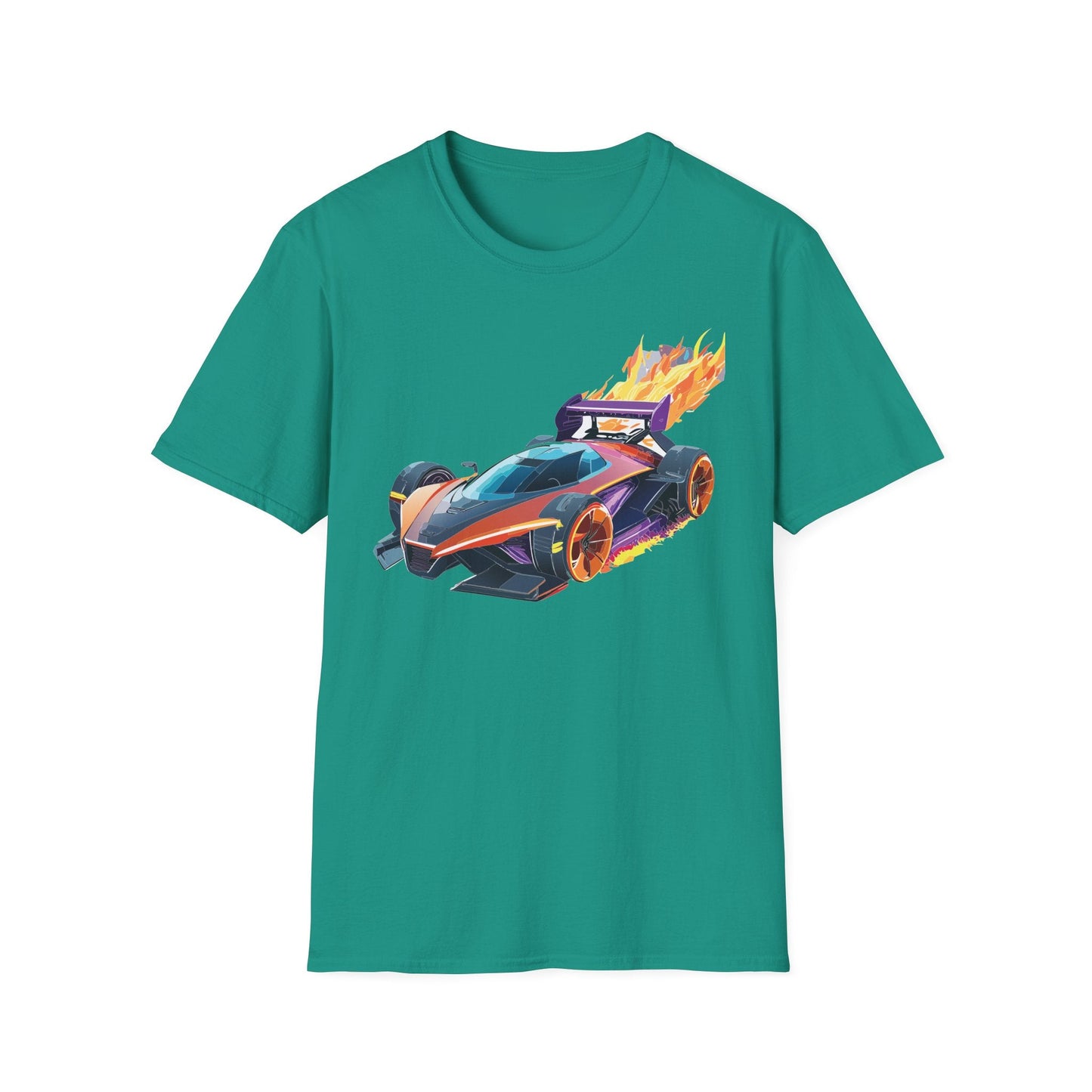 Unisex Car T Shirt Hot Wheels Graphic Tee Car Shirt Gildan Softstyle 64000 Cotton Tee