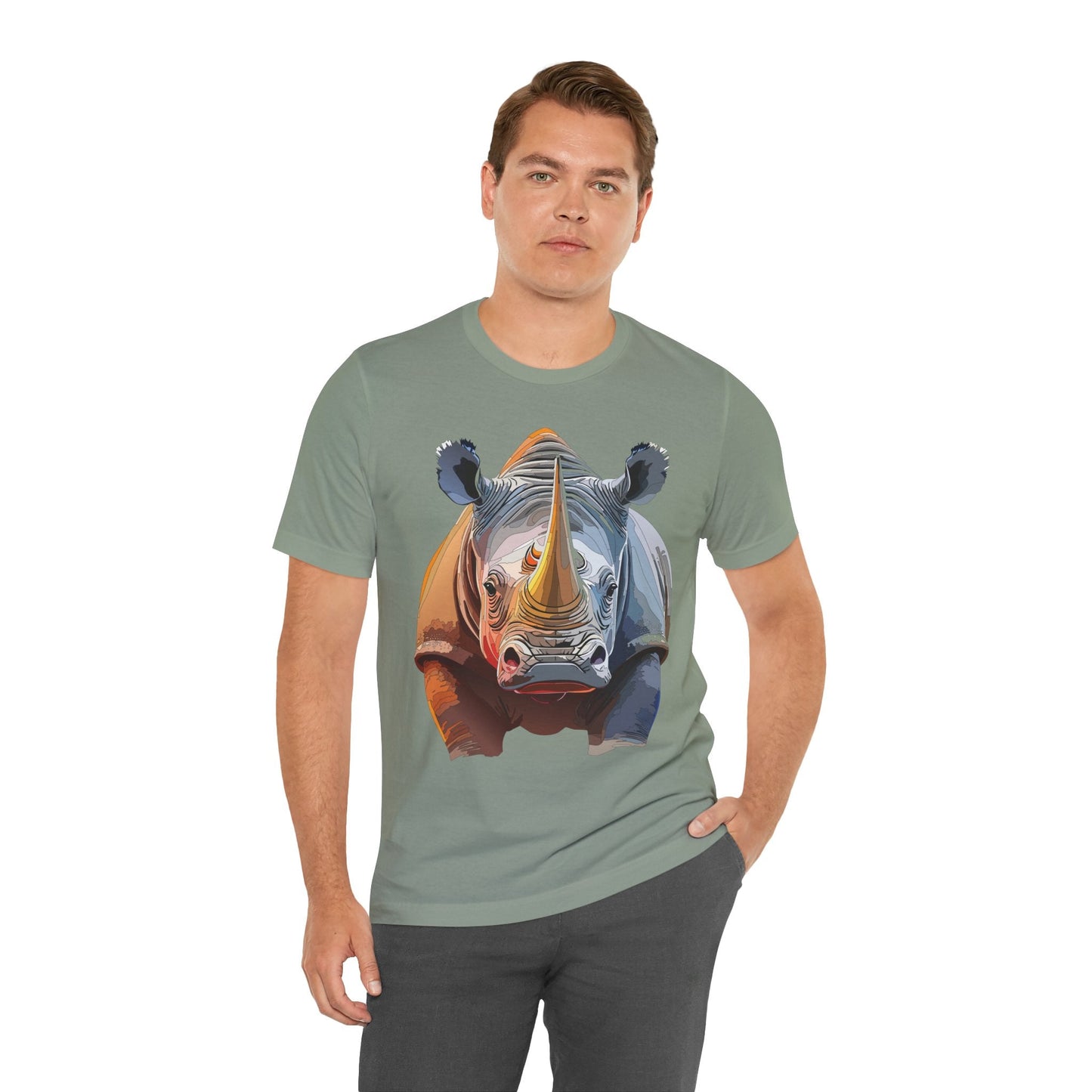 Unisex Animal Graphic Tee Shirt With Art Design Wild Animals Shirt Gildan Softstyle Cotton