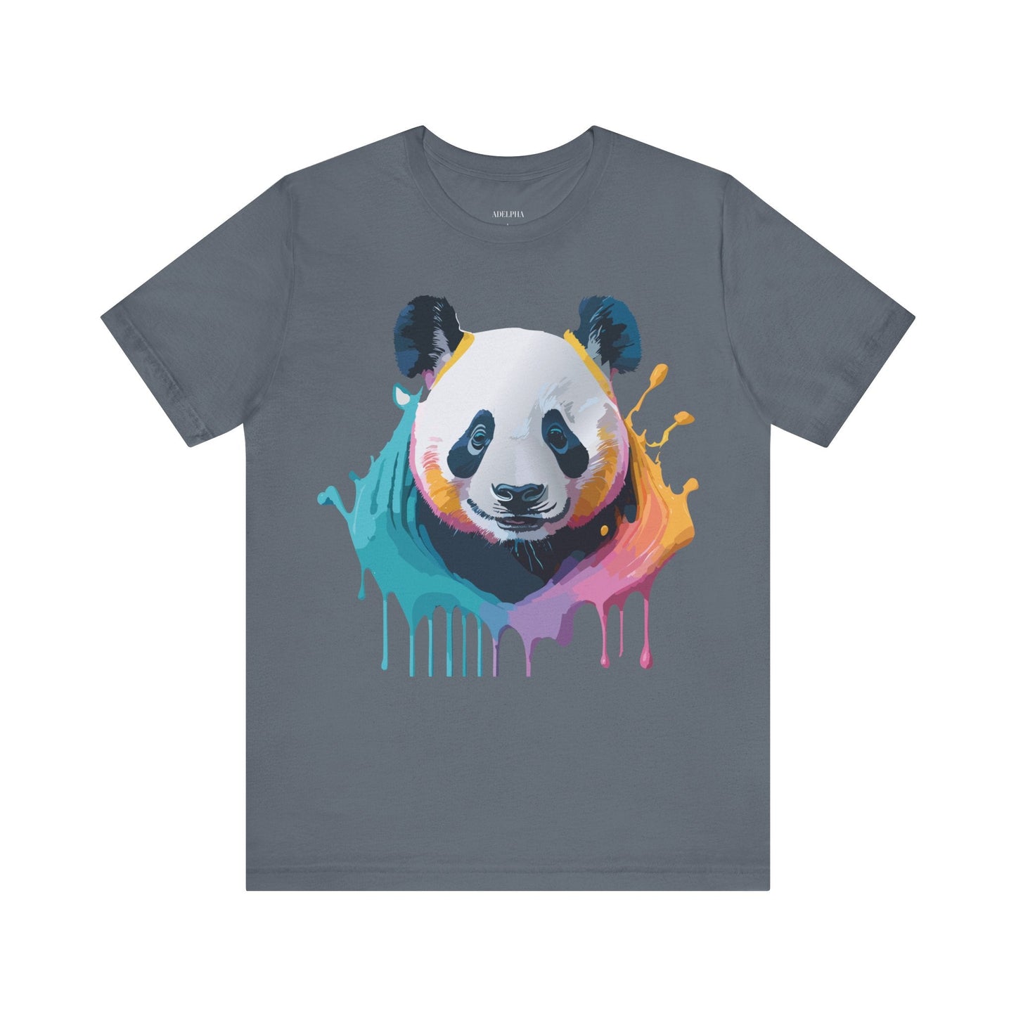 Panda Graphic T Shirt Unisex Jersey Short Sleeve Vintage Inspired Art Tee by Adelpha