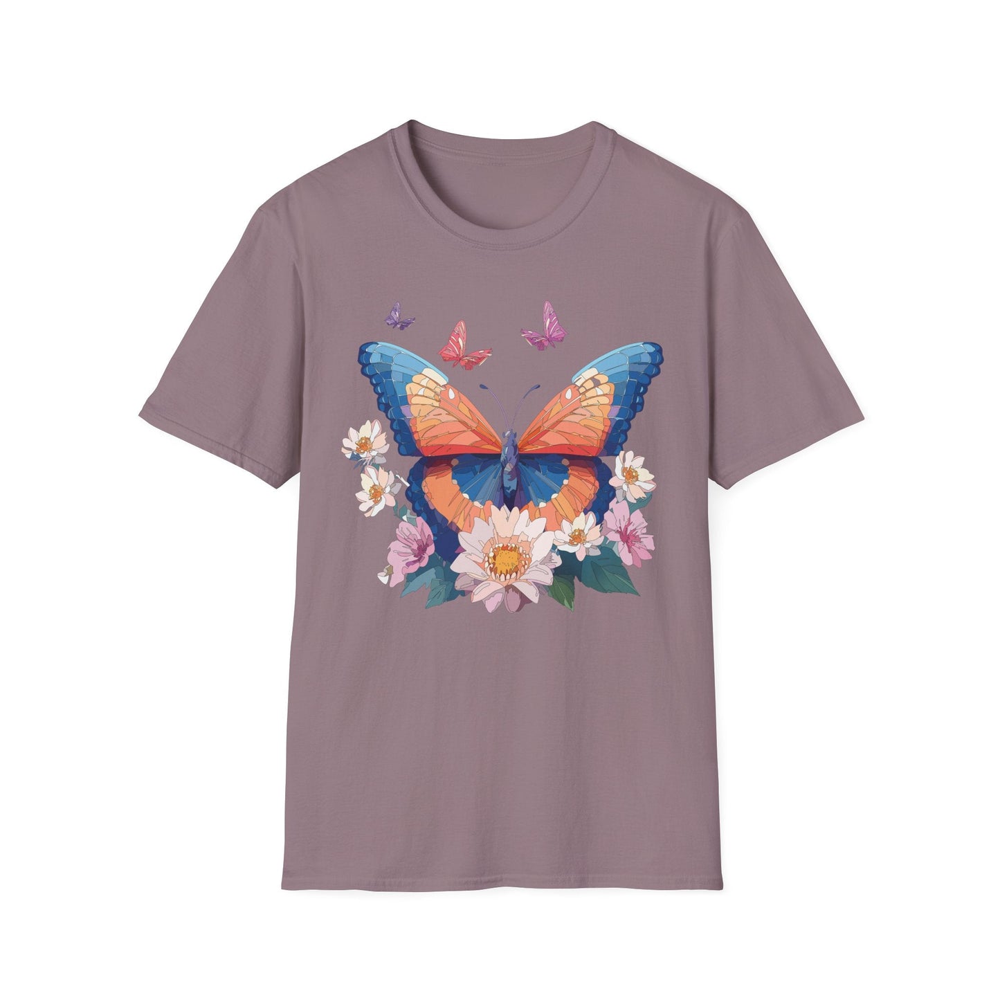 Monarch Butterfly Unisex Softstyle Tee Gildan 64000 Lightweight Breathable 100 Cotton Tee