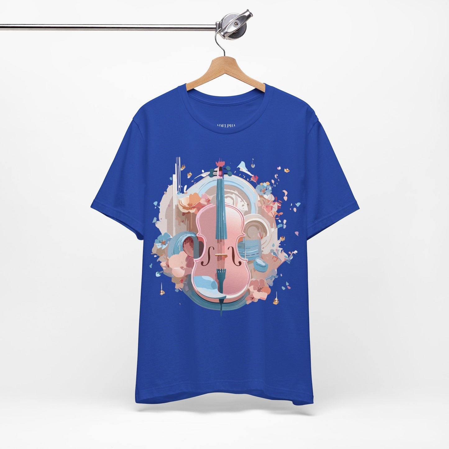 Music T Shirt Unisex Graphic Tee By Adelpha Art Design Vintage Inspired Short Sleeve