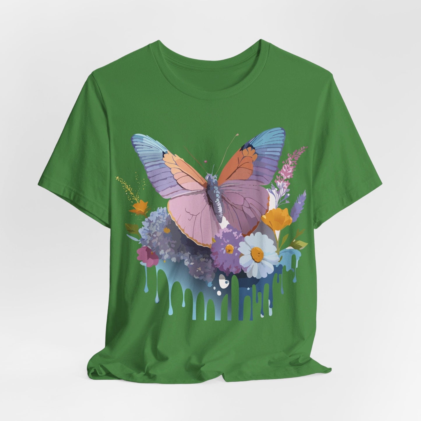 Butterfly Graphic Tee Unisex Short Sleeve Vintage Inspired Art Adelpha