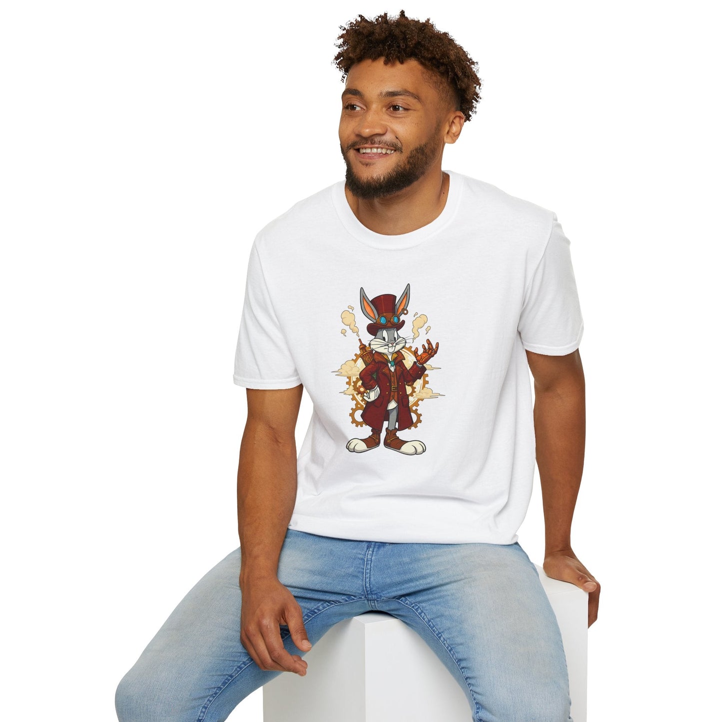 Bugs Bunny Shirt Cartoon T Shirt Unisex Gildan Softstyle 64000 Cotton Tee For Animation Fans