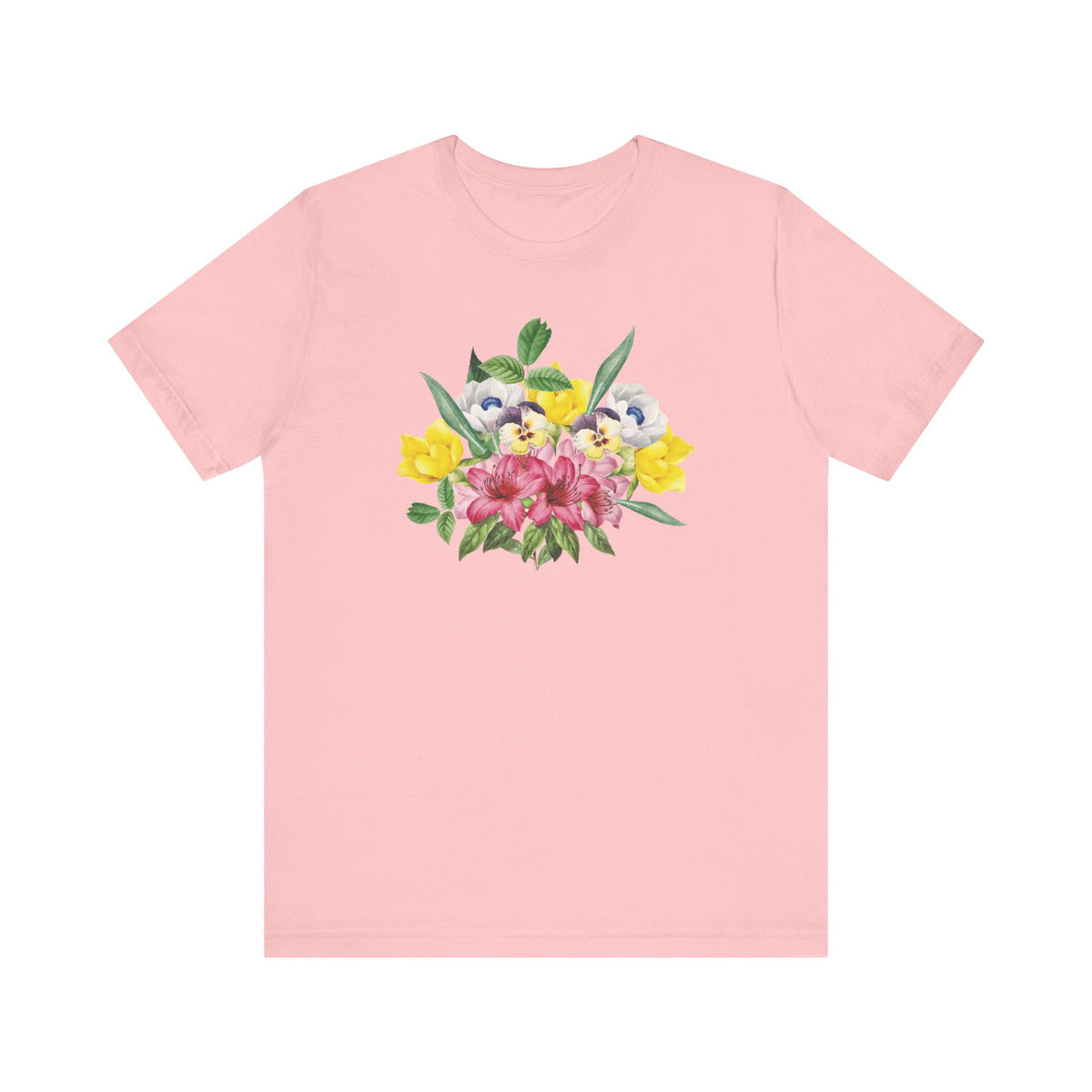 Floral Graphic Tee Shirt - Bella+Canvas Unisex 100 Cotton 49