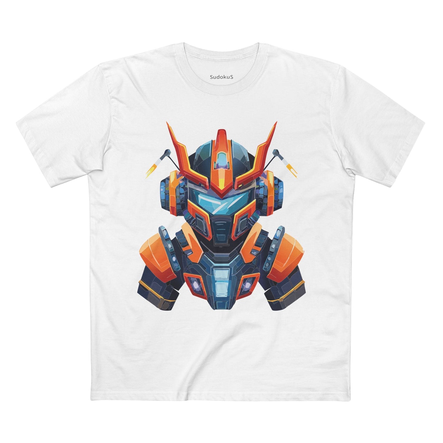 Cyborg Robot Graphic Unisex 100 Cotton Staple Tee 1