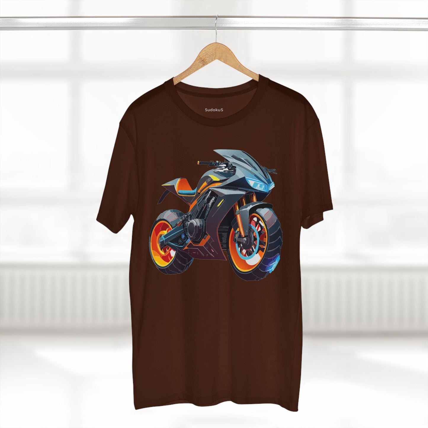 Moto Bike Graphic Unisex 100 Cotton Staple Tee 31