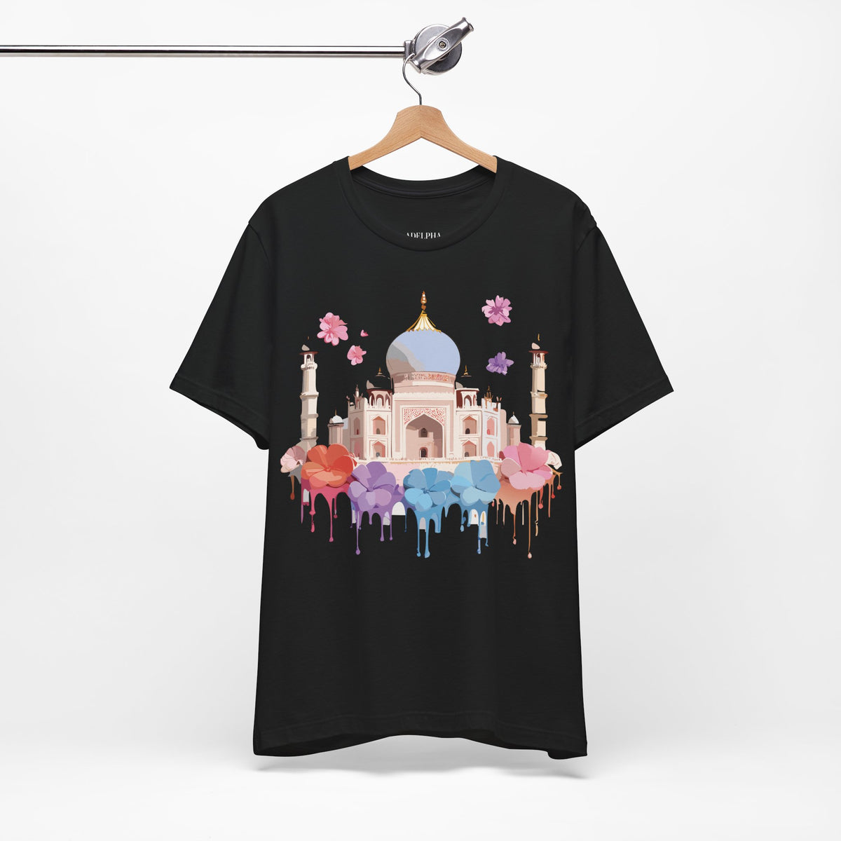 Unisex Cotton Bella+Canvas Tee with Taj Mahal