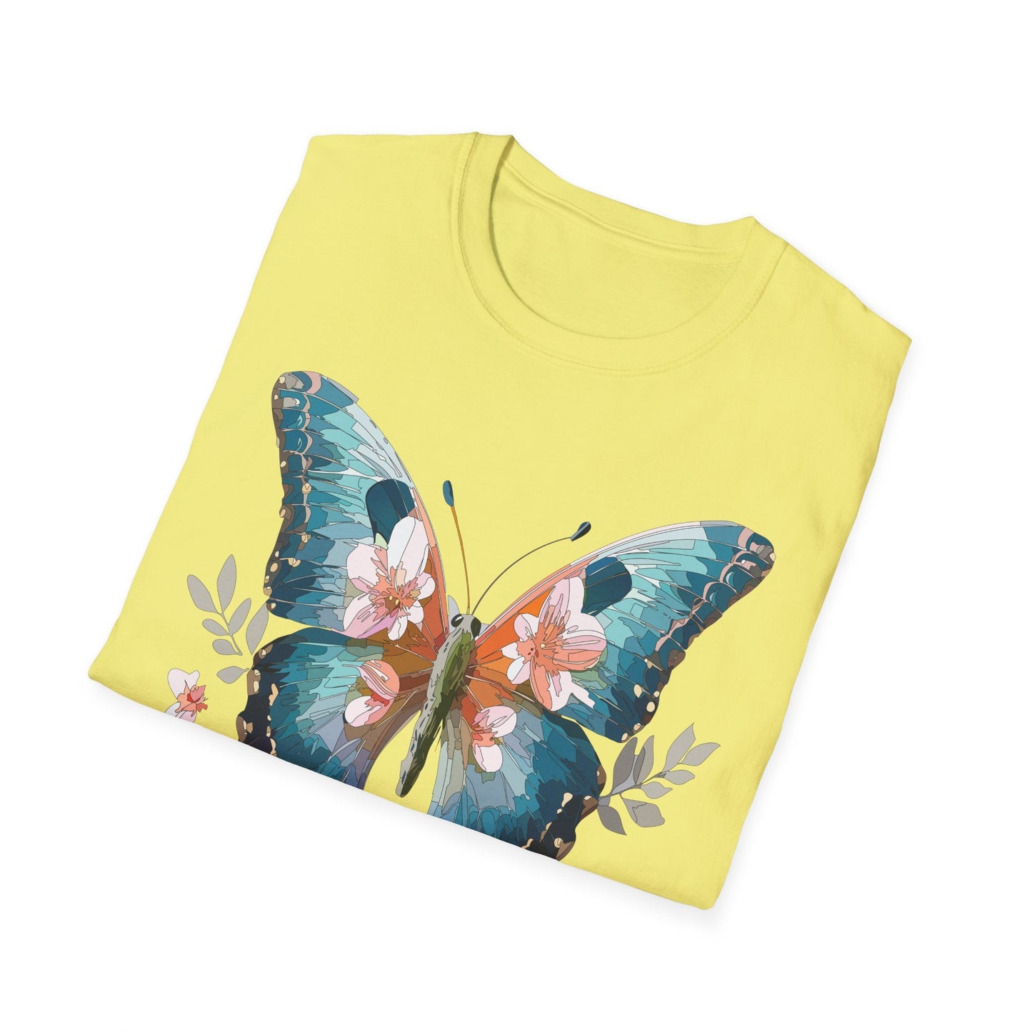 Butterfly Shirt Unisex T Shirt Monarch Butterfly Print Gildan Softstyle 64000 Cotton Tee Classic