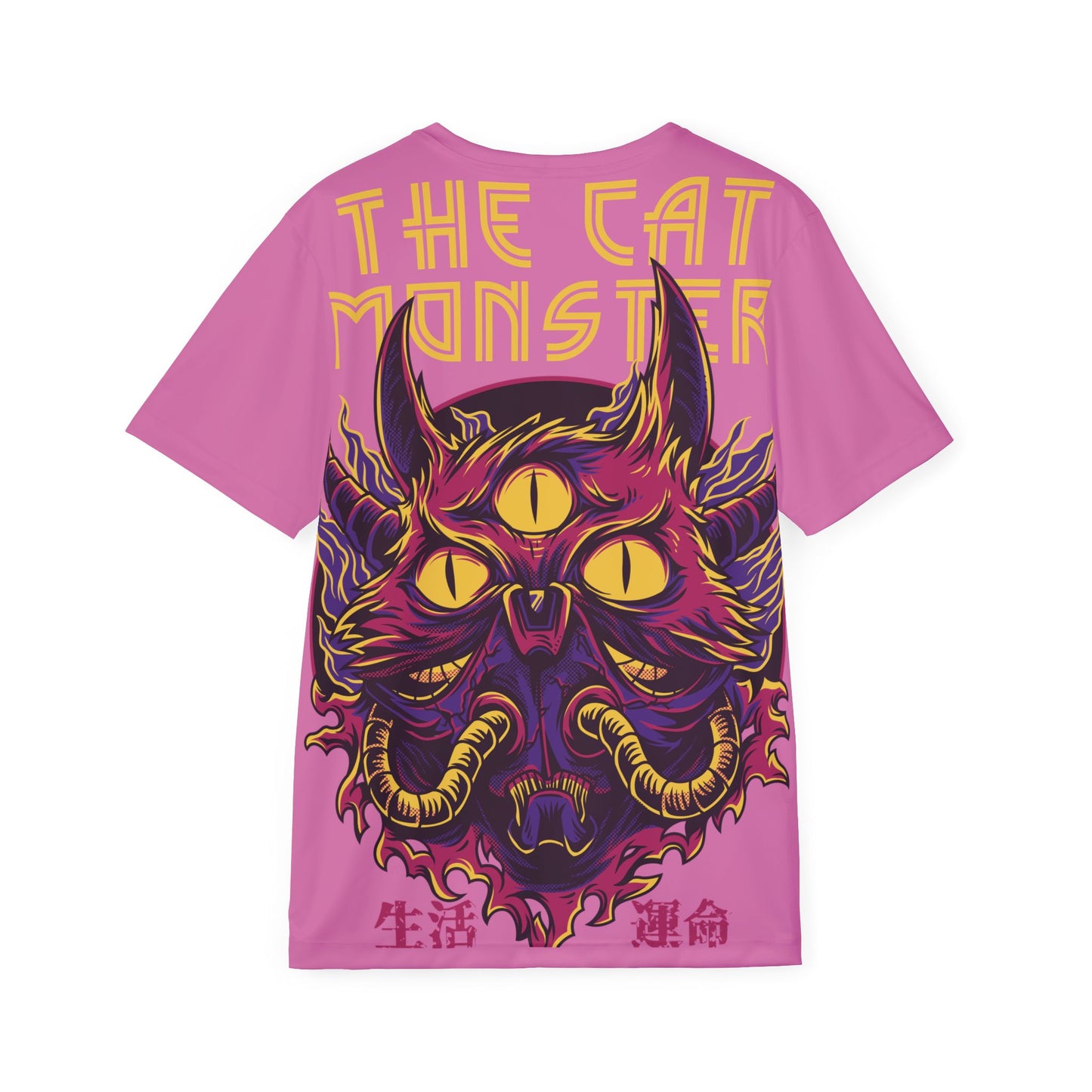 43-Be Fun Graphic T-Shirt, Art Design Poly Shirt, All Over Print Graphic Tee, Monsters T-Shirt, Cartoon Tees