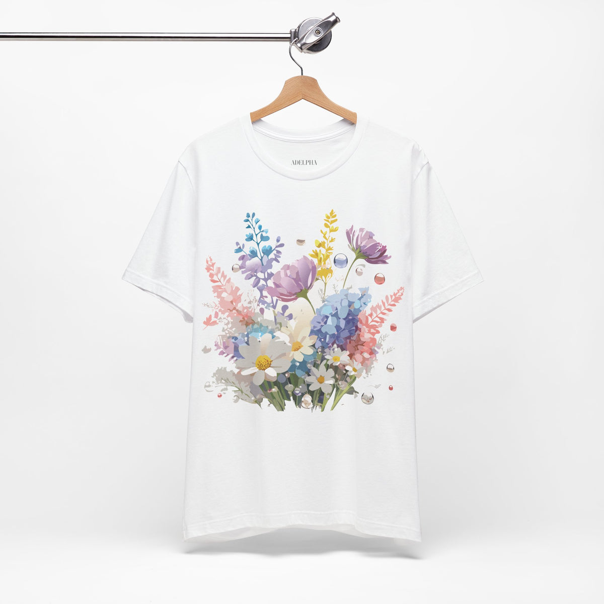 Floral Graphic Tee Shirt - Bella+Canvas Unisex 100 Cotton 6